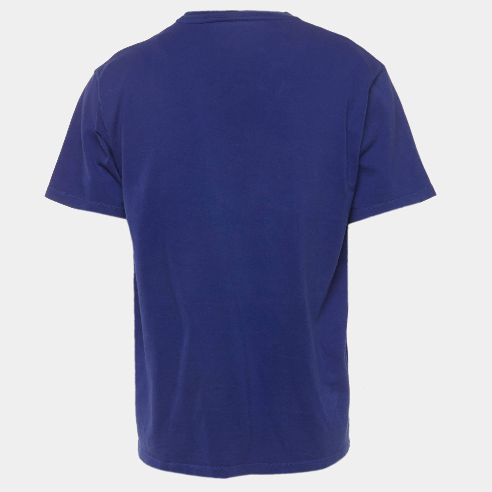 Gucci Red L'Aveugle Par Amour Print Cotton Crew Neck T-Shirt M