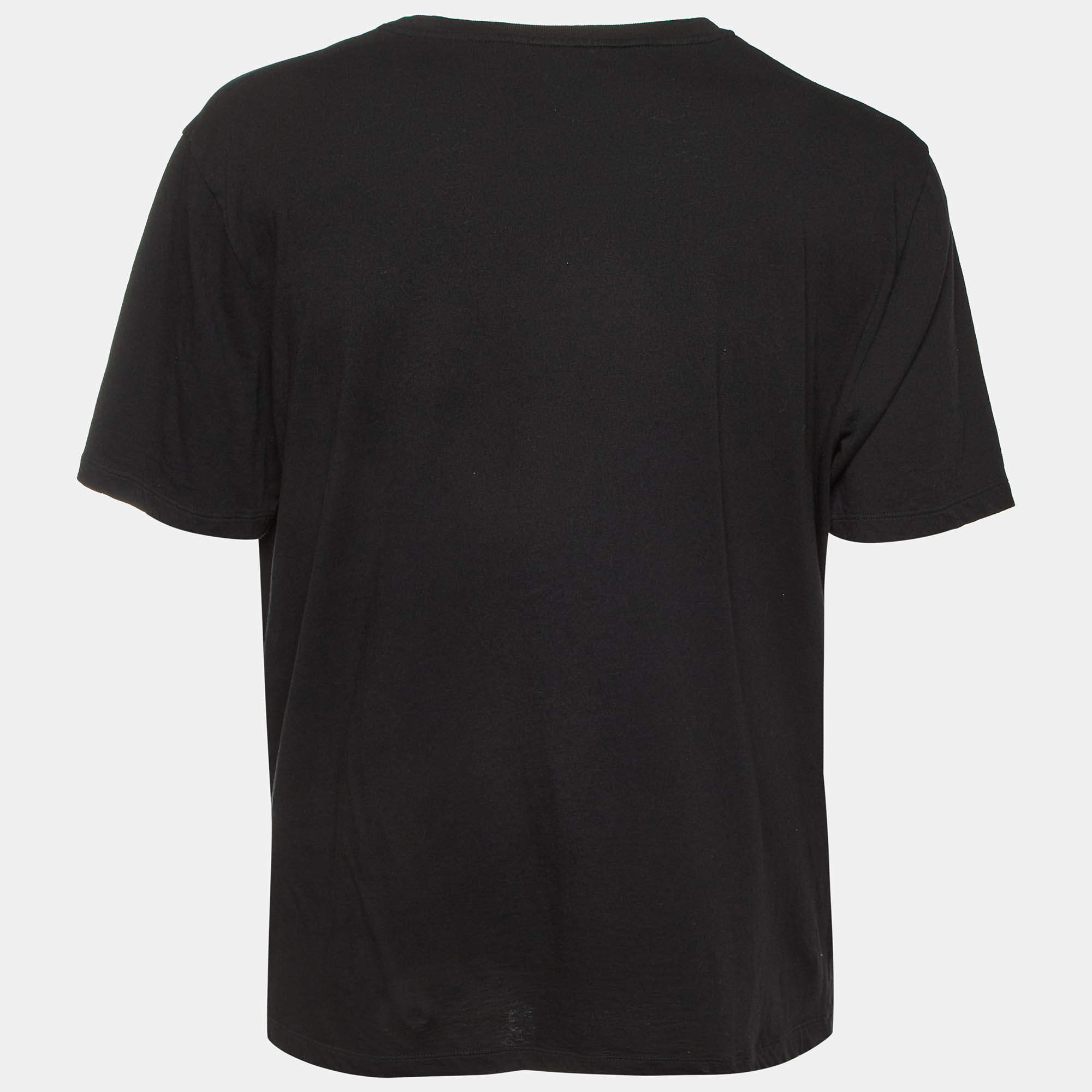 Gucci Black Original Gucci Print Jersey Oversized T-Shirt XS Gucci