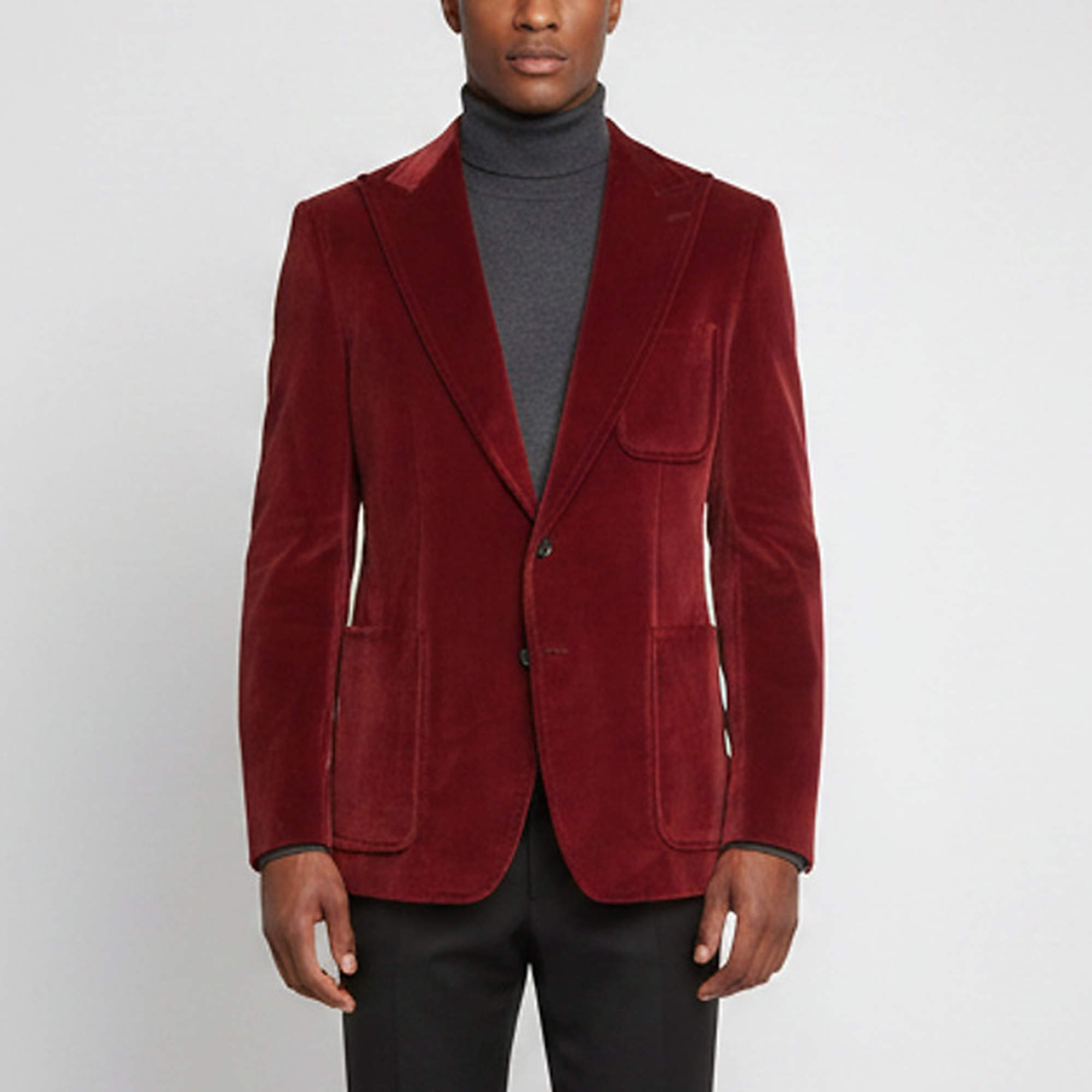 Pre Owned Gucci Red Velvet Long Sleeve Tailored Blazer XXL