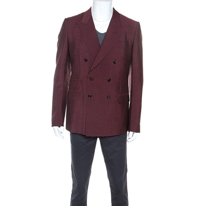 gucci burgundy suit