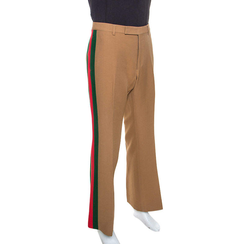 mens high waisted flared trousers