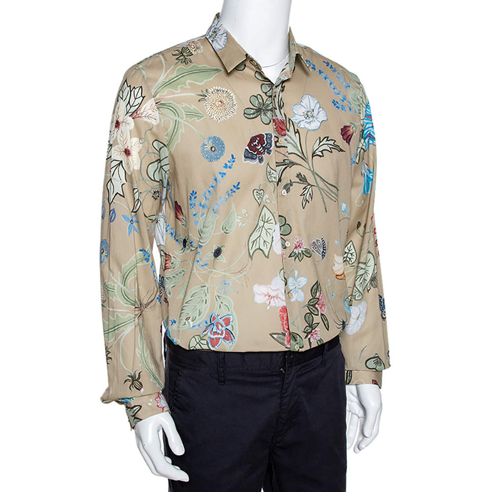 gucci floral button up