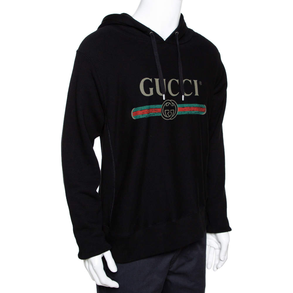 black gucci hoodie mens