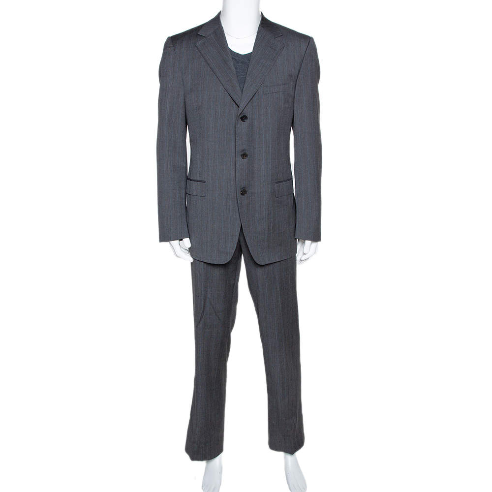 Gucci Grey Pin Striped Wool Tailored Suit XXL Gucci | The Luxury Closet