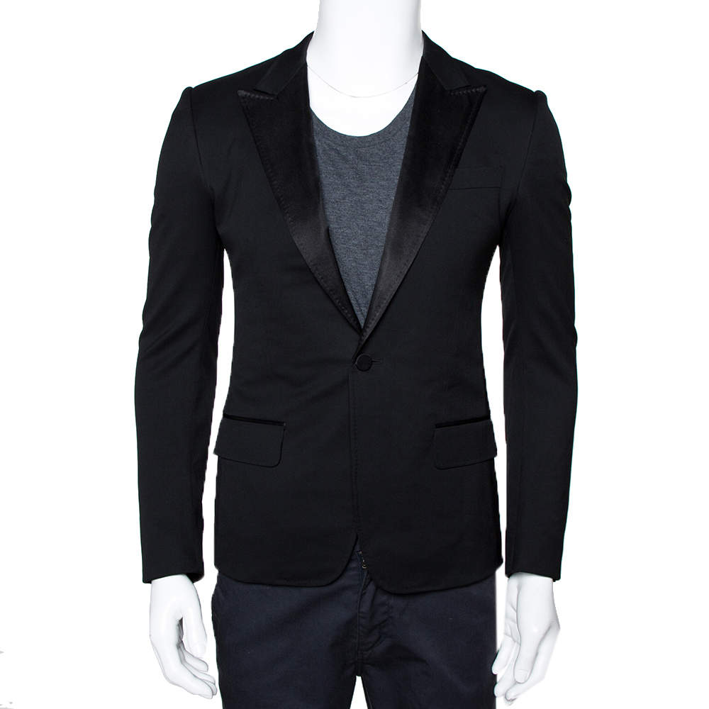 Gucci Black Wool Tuxedo Blazer XS