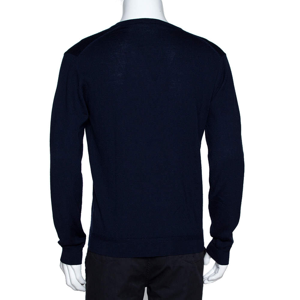 Blue Wool sweater with monogram Gucci - Vitkac TW