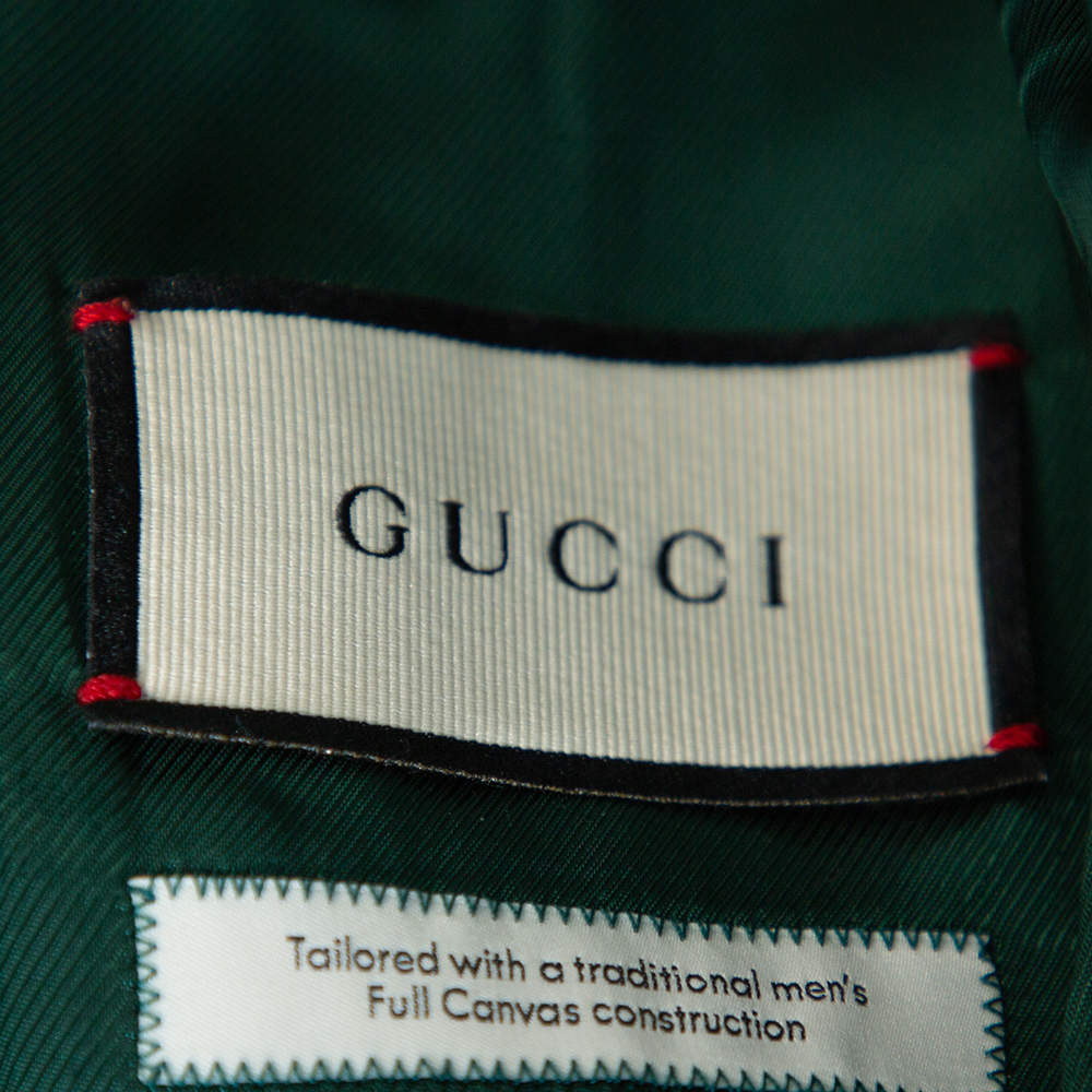 Gucci Green Wool Button Front Blazer XS Gucci | TLC