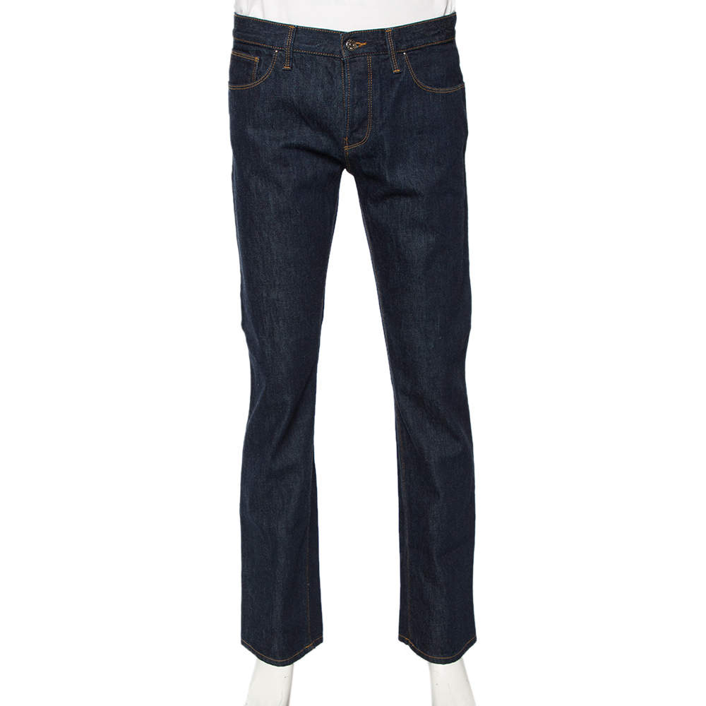 Gucci Indigo Dark Wash Denim Regular Fit Jeans M