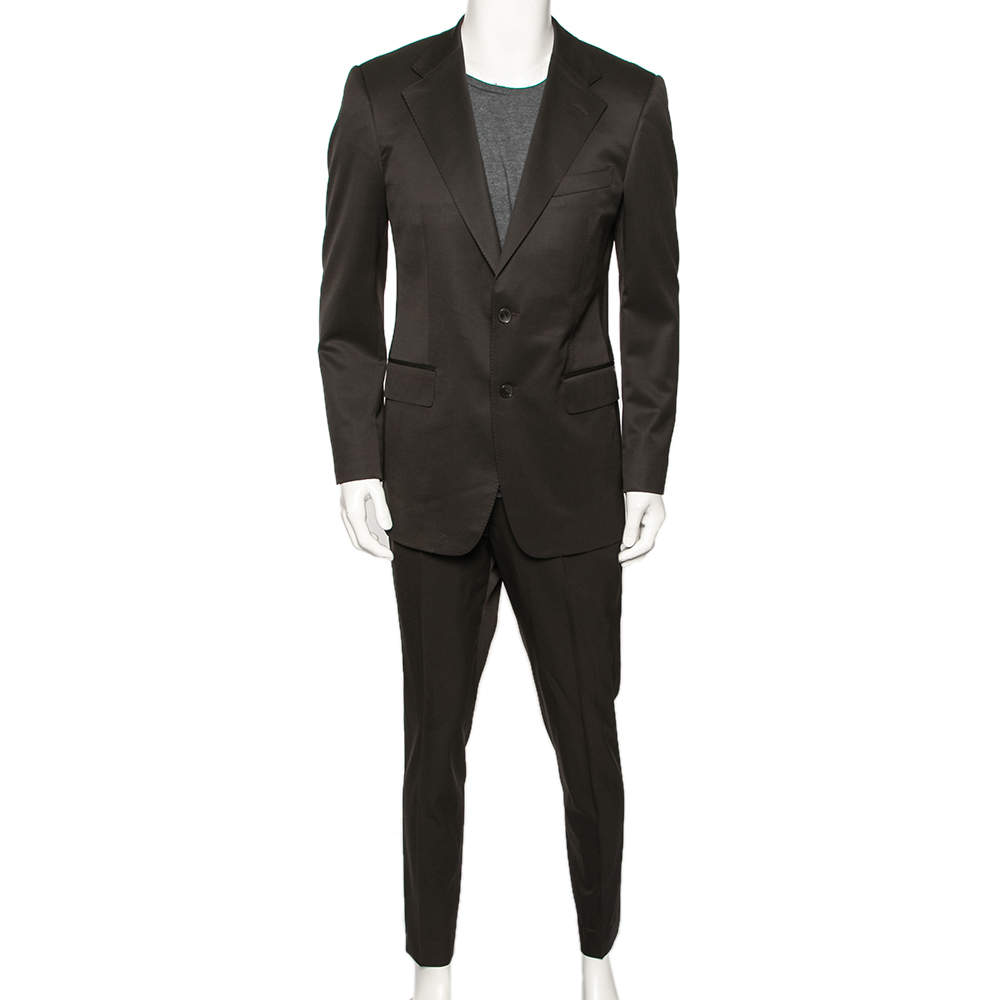 Gucci Brown Wool Suit M