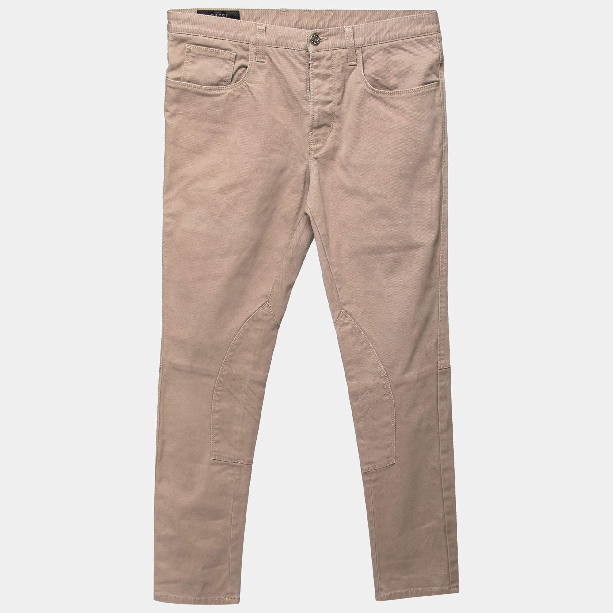 Gucci Beige Denim Riding pants S Waist: 32