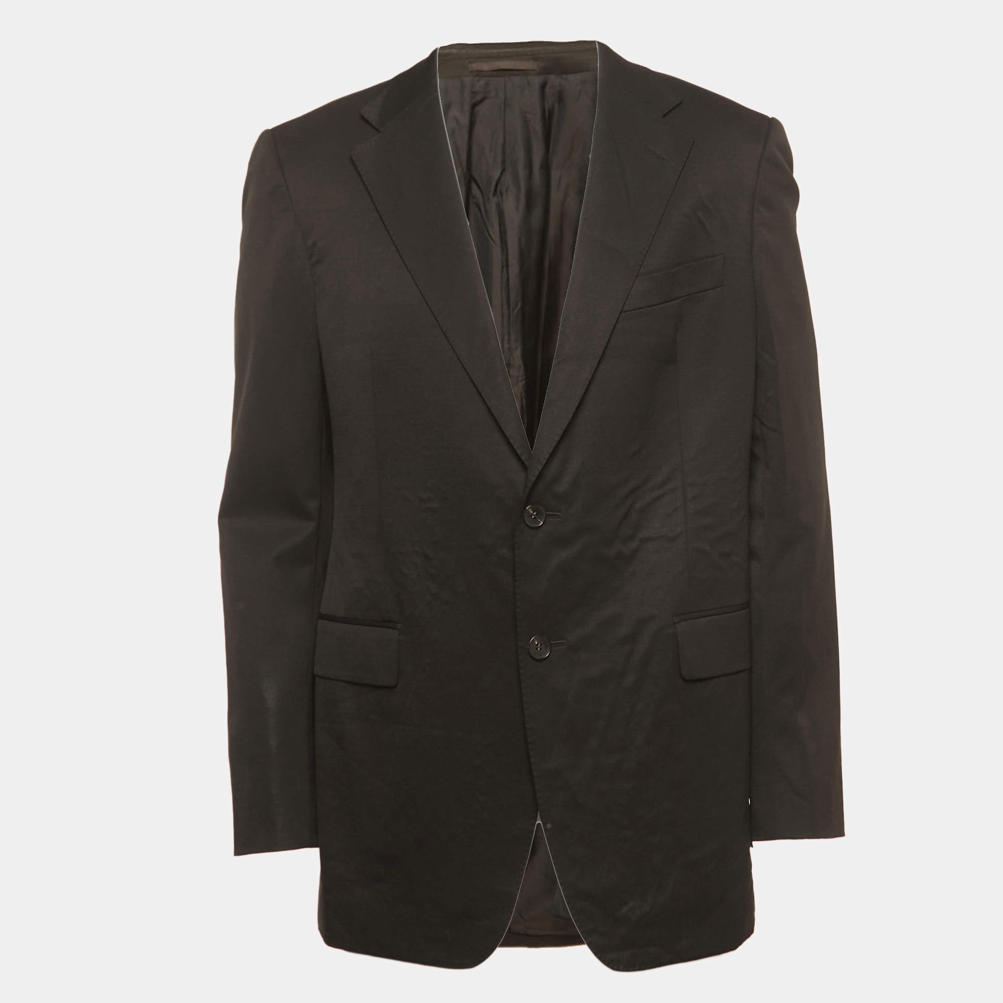 Gucci Brown Wool Single Breasted Blazer XL