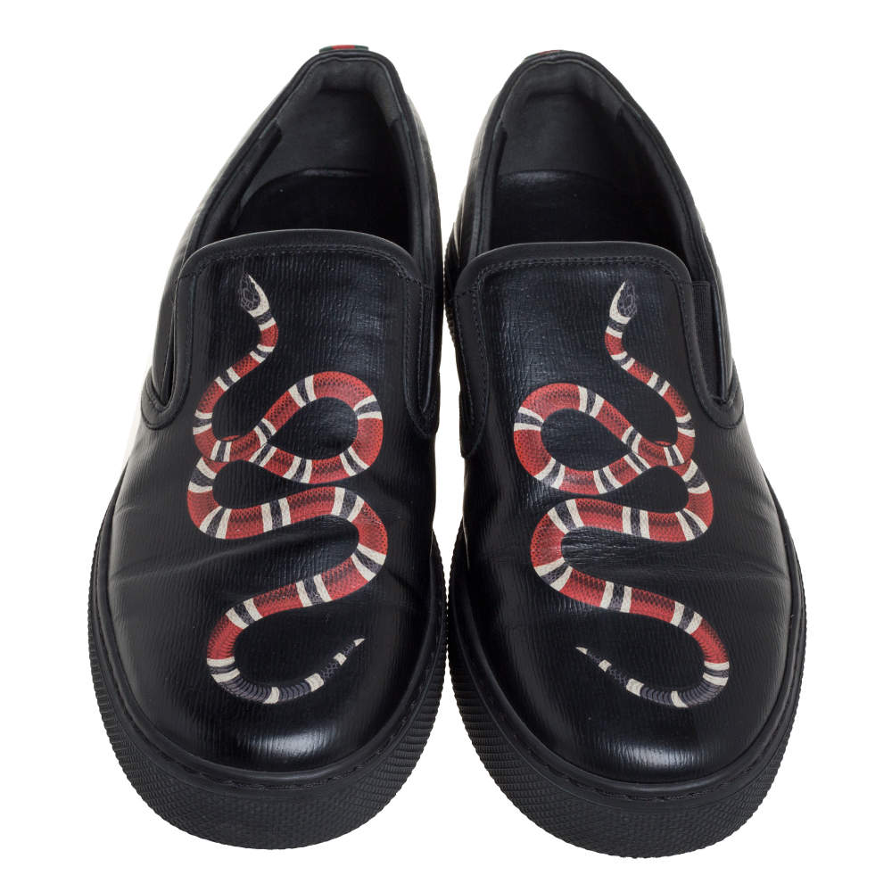 gucci black shoes with snake