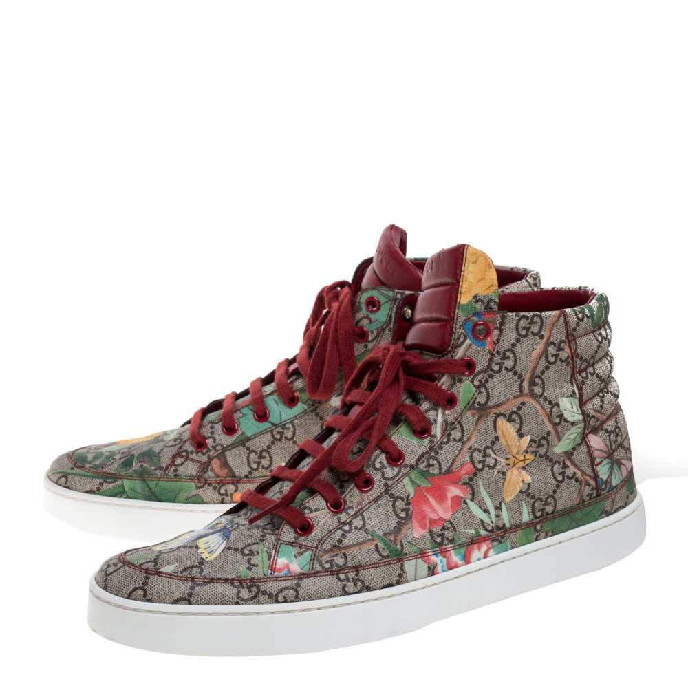 Gucci x Ken Scott Ace Sneakers Printed Leather Black 2116271