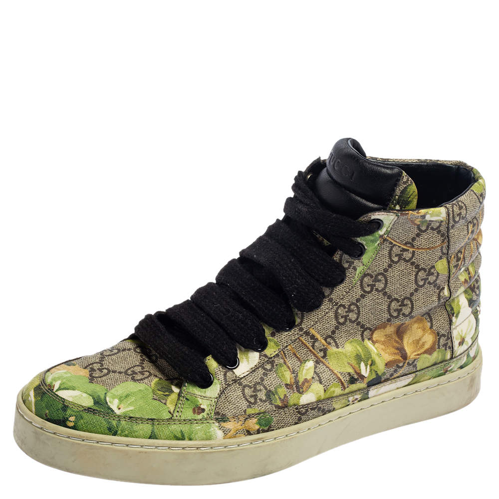 GUUCI Basket GG Supreme Canvas High-Top Sneaker 関税送料込 luxury-men-gucci-new-shoes-