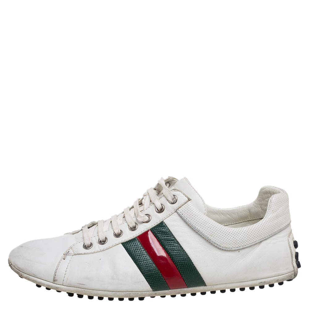 Gucci drip !! Luxury white leather - Sneaker Laboratory