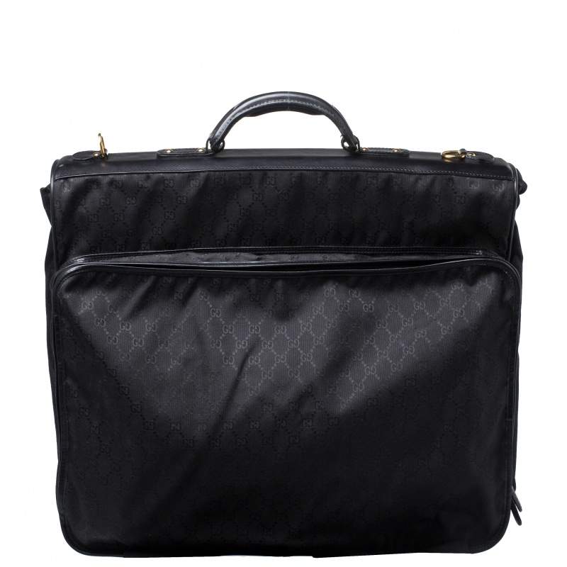 Gucci Black GG Canvas Large Garment Hanger Bag