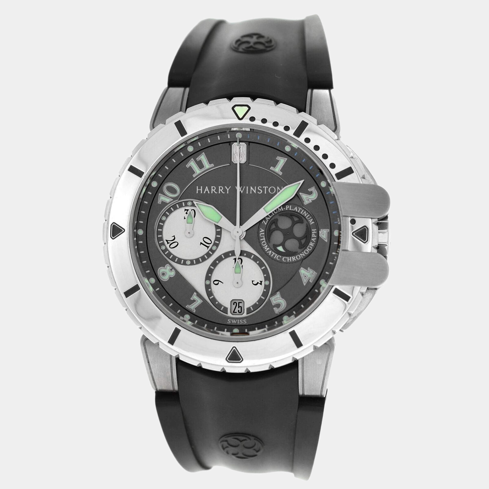 Pre Owned Harry Winston Project Z2 410-MCA442 Automatic Platinum Men's Wristwatch 44 mm