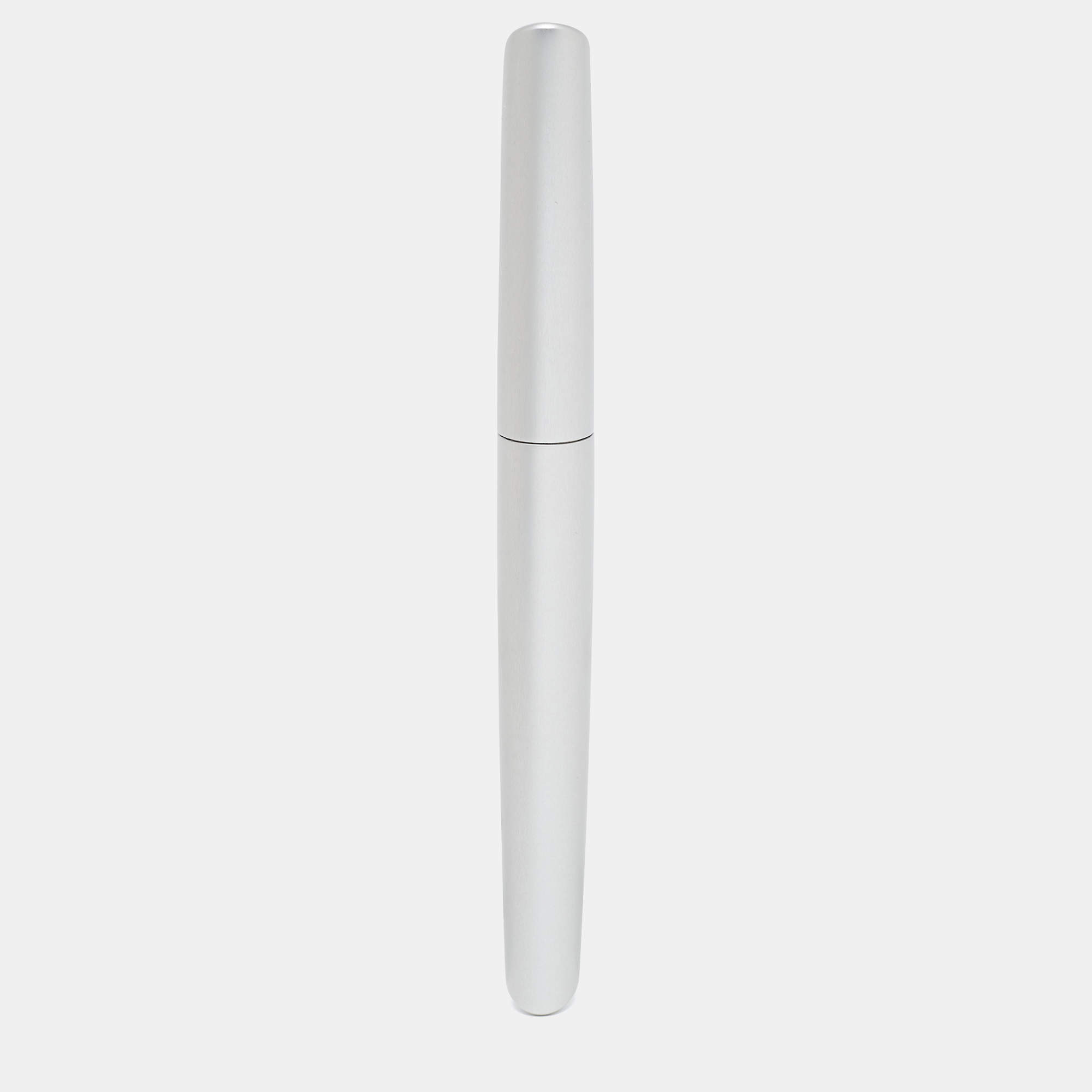 Hermes Silver Tone Nautilus Fountain Pen Set