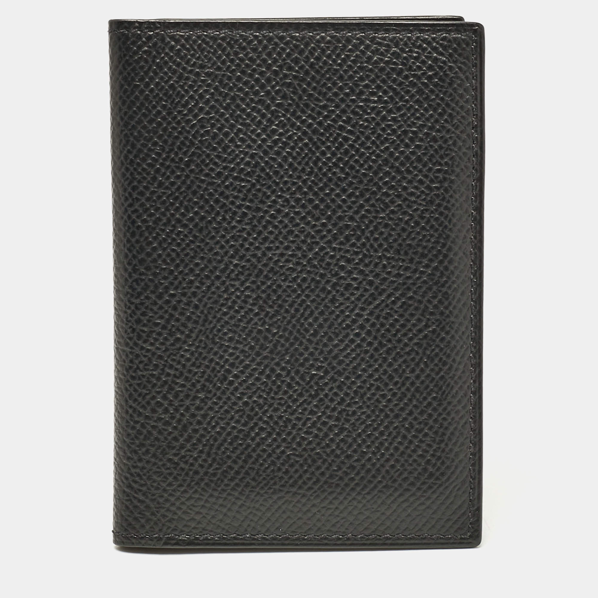 Hermes Noir Epsom Leather MC² Euclide Card Holder