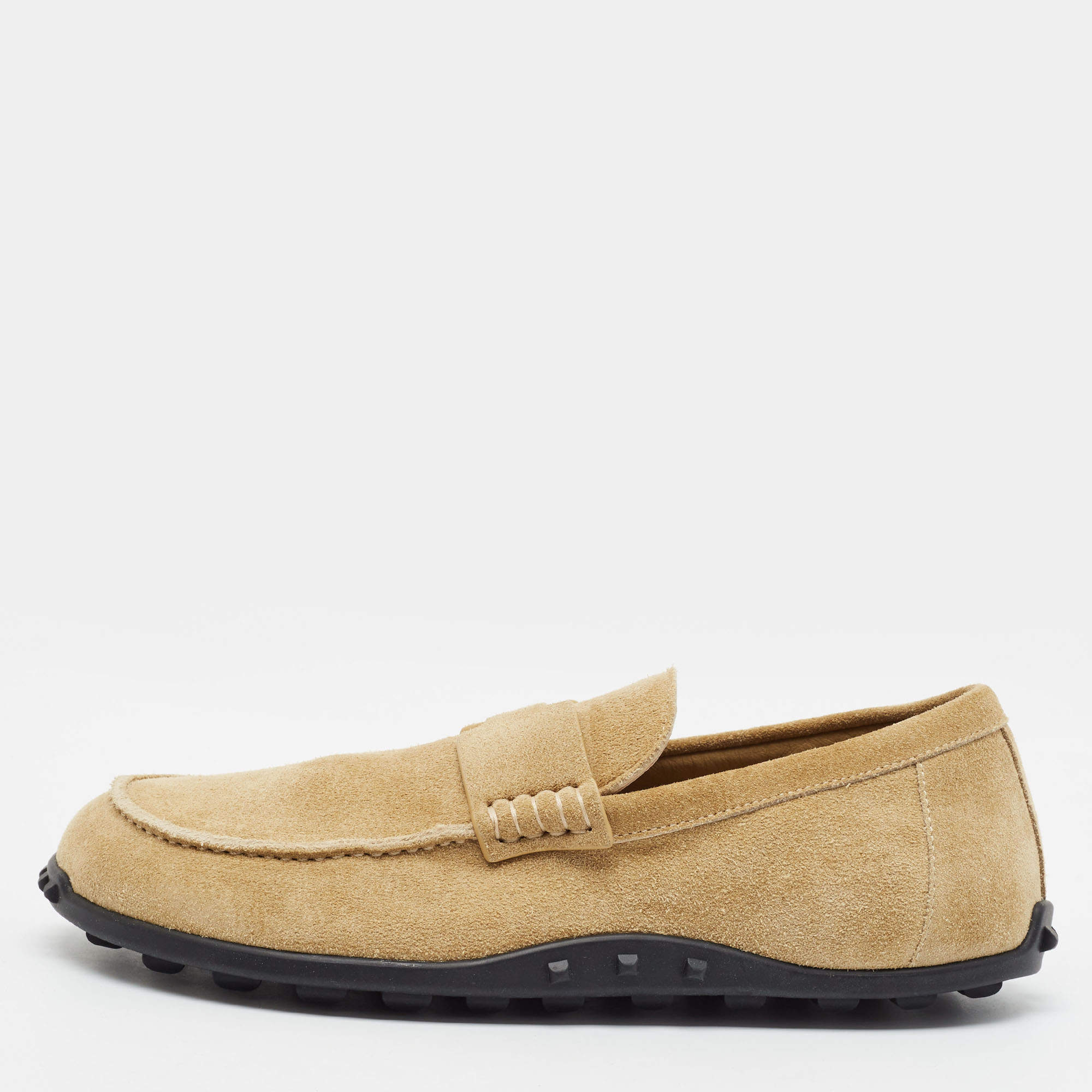 مملوكة مسبقًا Hermes Lazy Size 38.5 Beige Suede Loafers