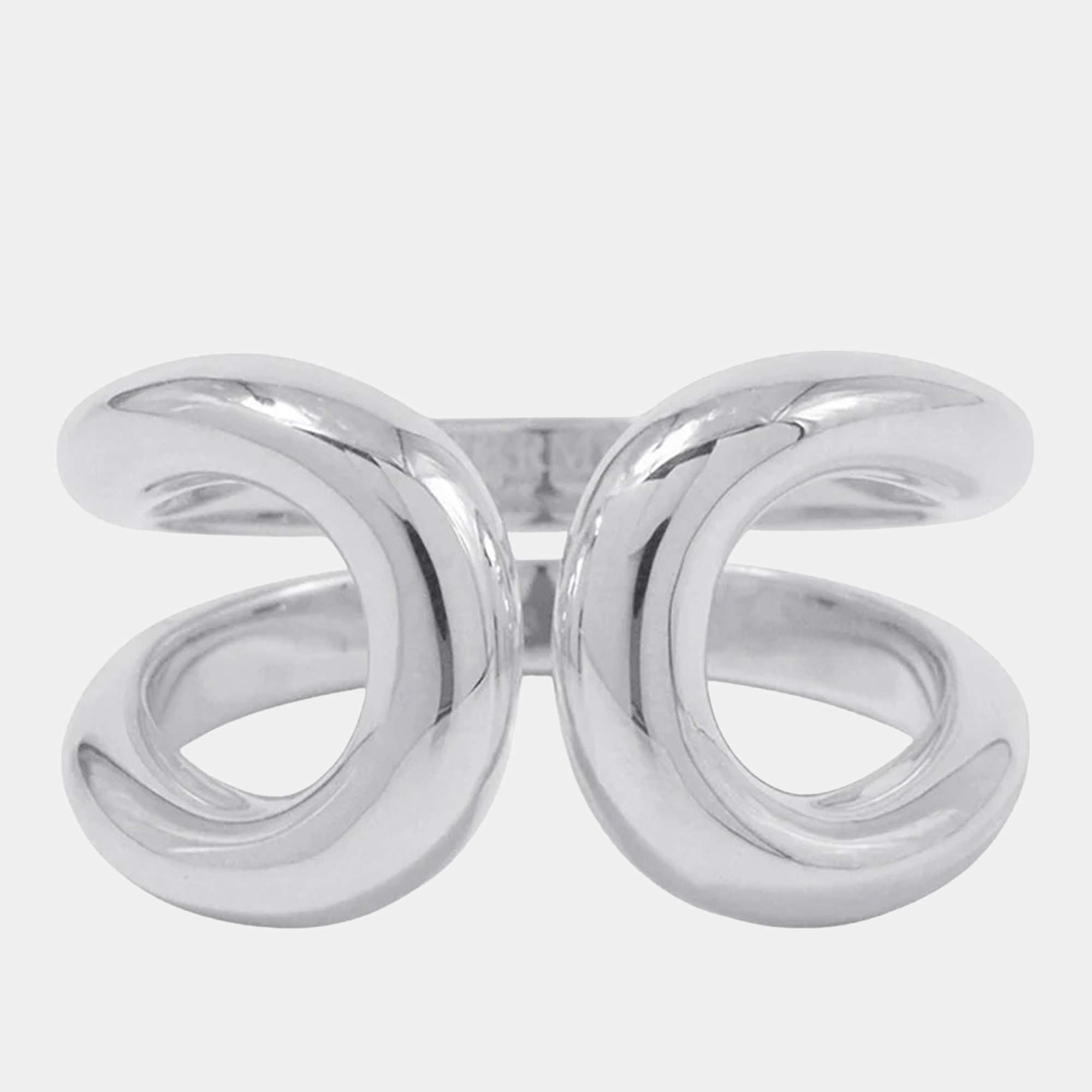 Pre Owned Hermes Lima Ring PM Silver 925 EU 55