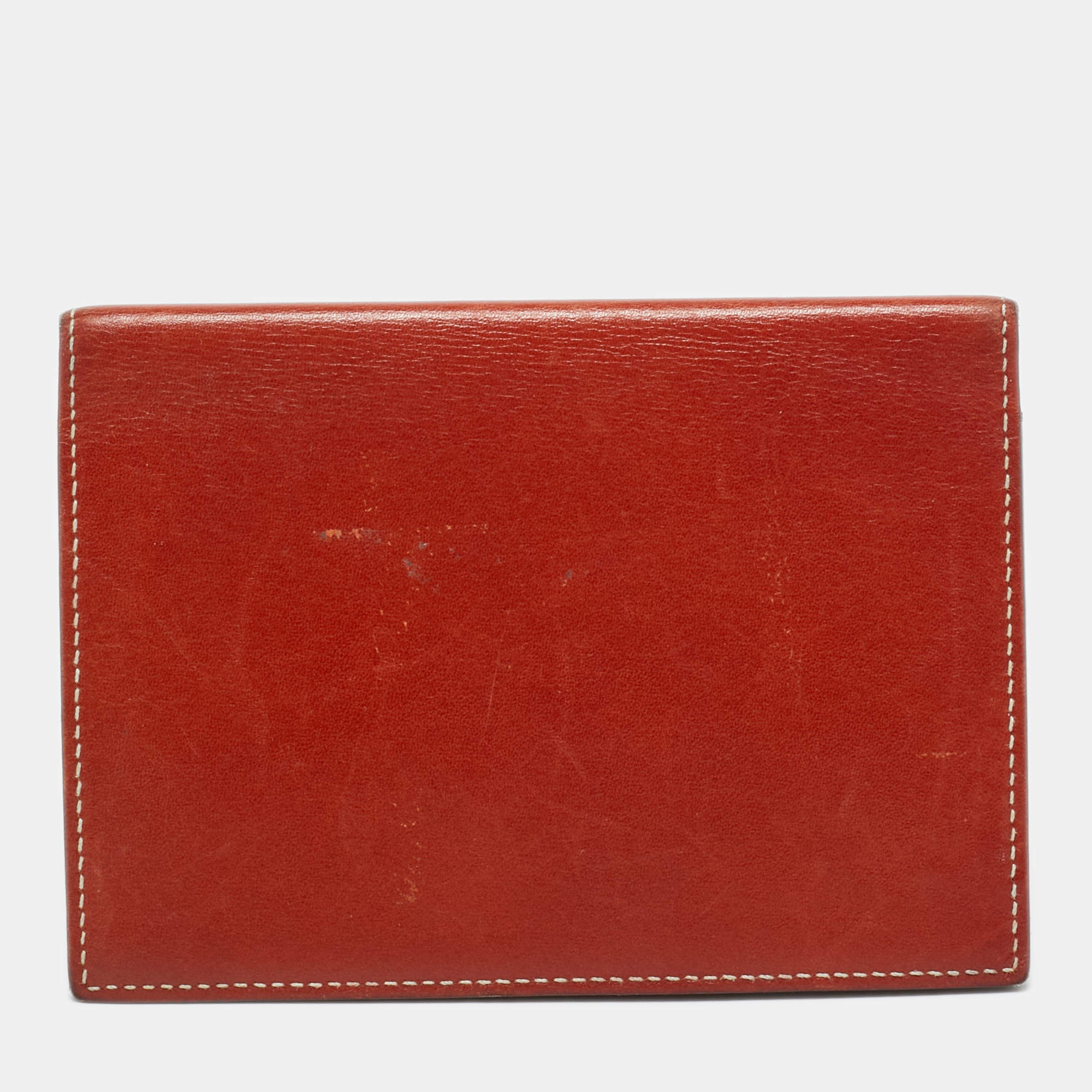 Pre Owned Hermes Brique Tadelakt Leather MC² Magellan Passport Holder
