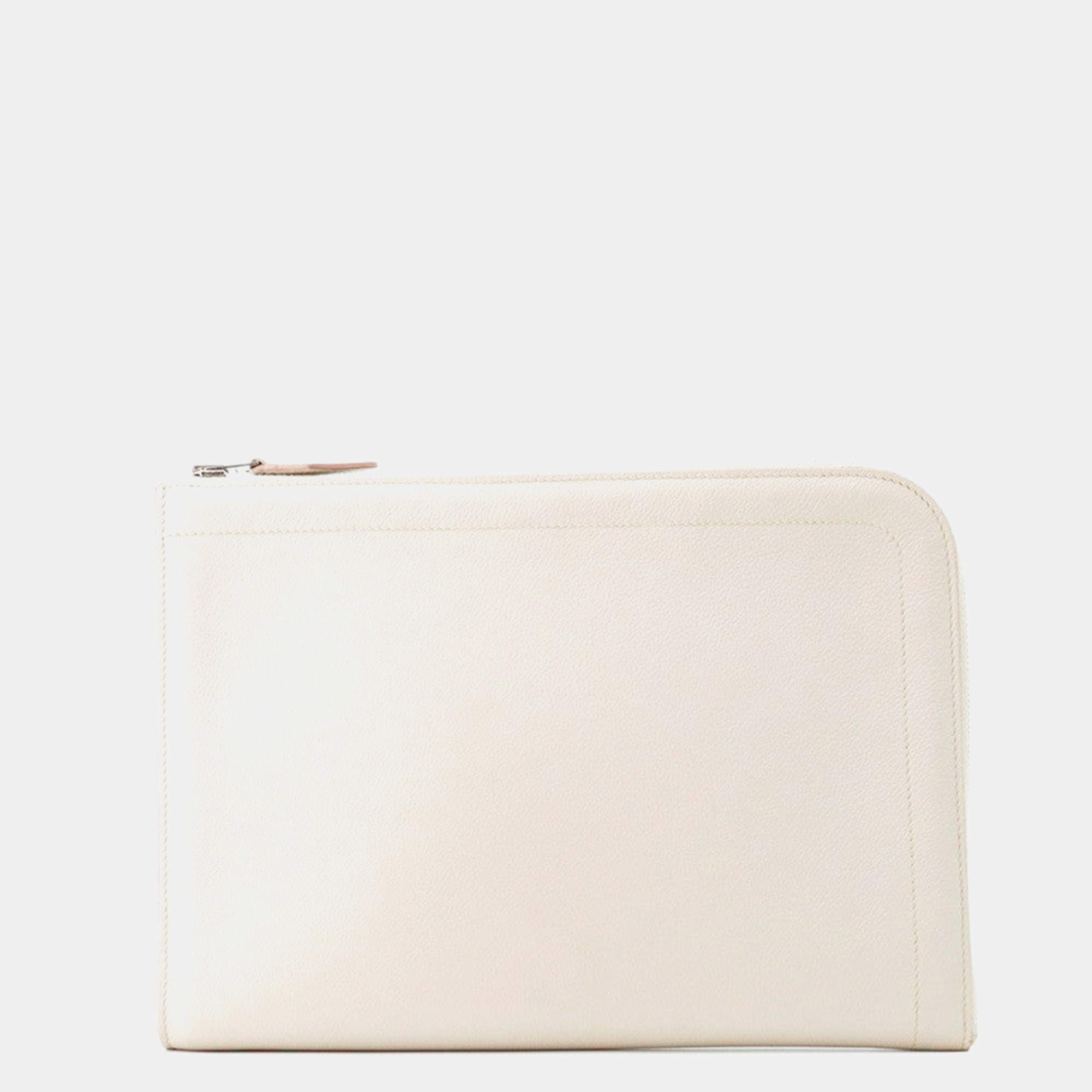 Pre Owned Hermes Zip Tablet Case Beton Evercolor