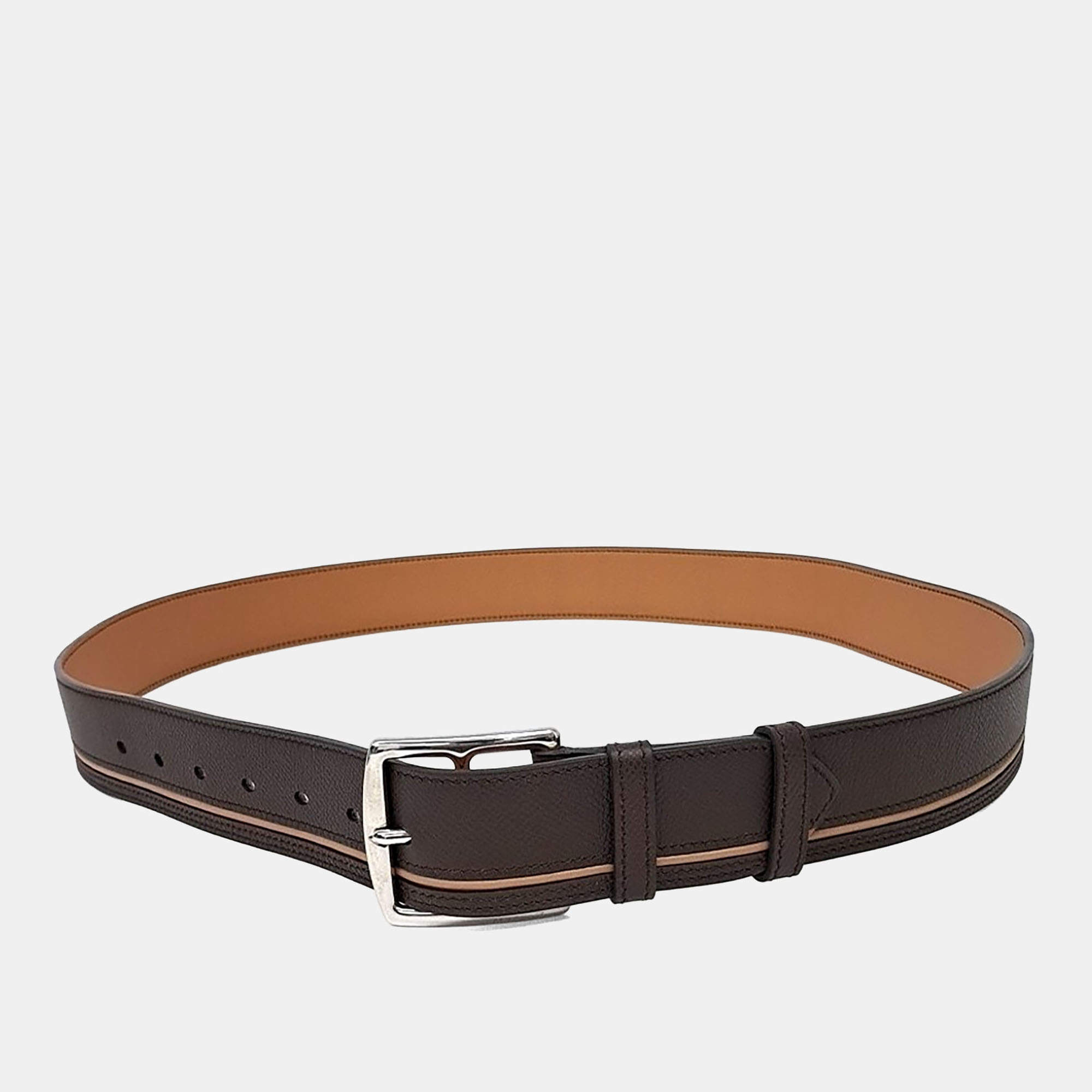 Pre Owned Hermès Brown Leather Belt (L)