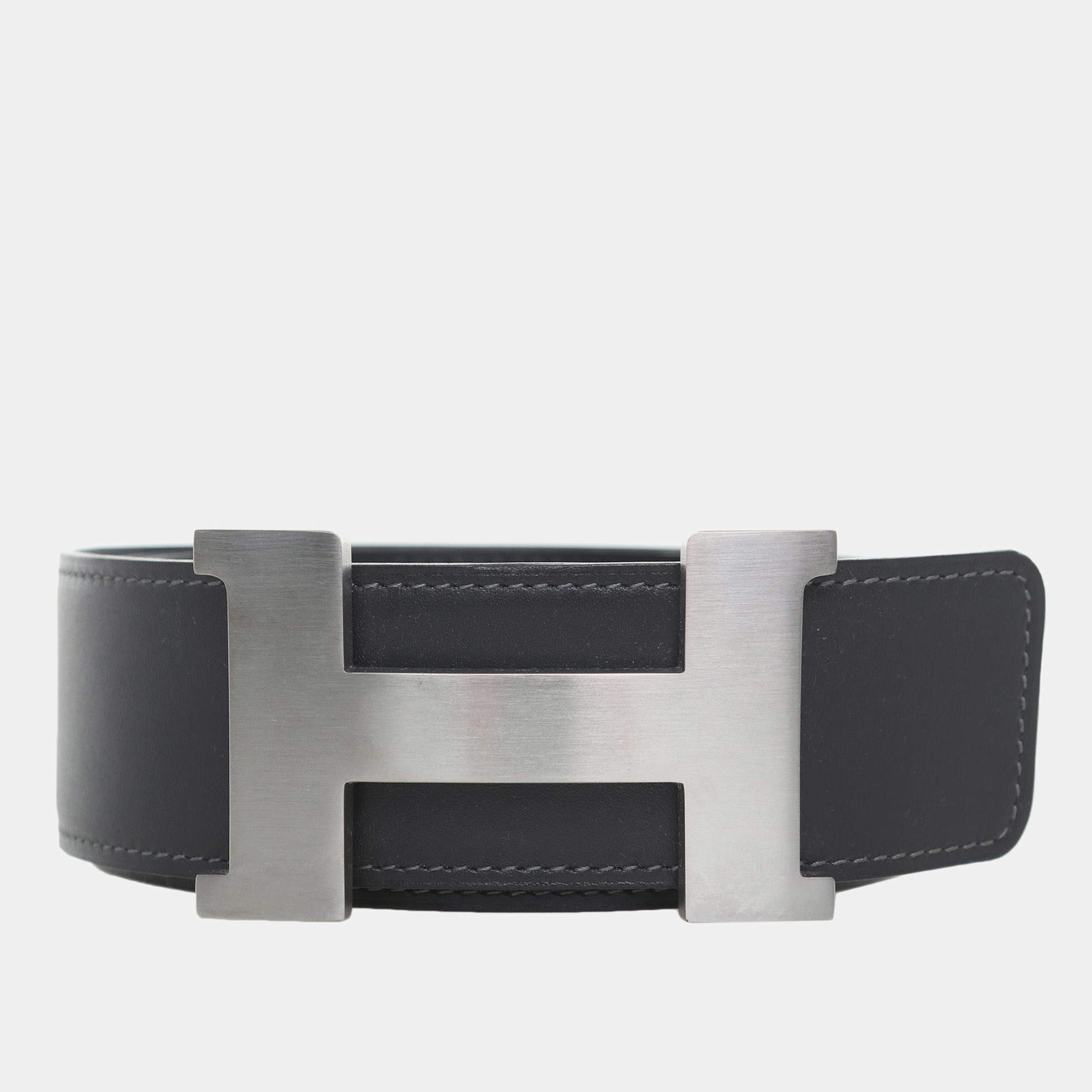 Pre Owned Hermes Reversible H Buckle Belt 45