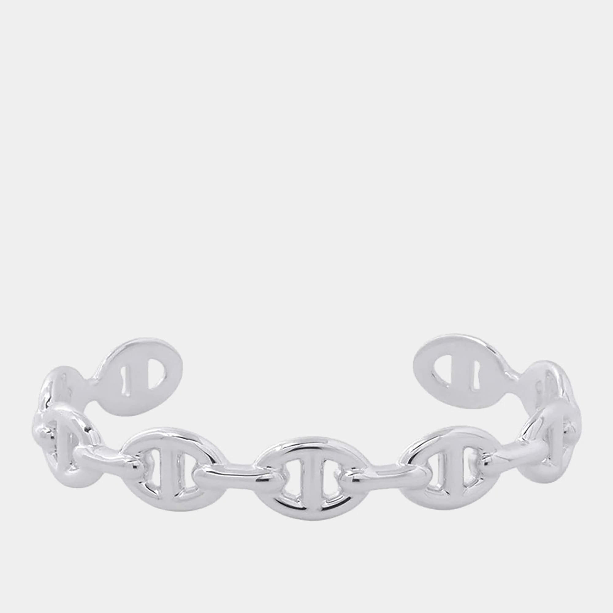 مملوكة مسبقًا Hermes Chaine D'Ancre Bangle Size Sh Sv925