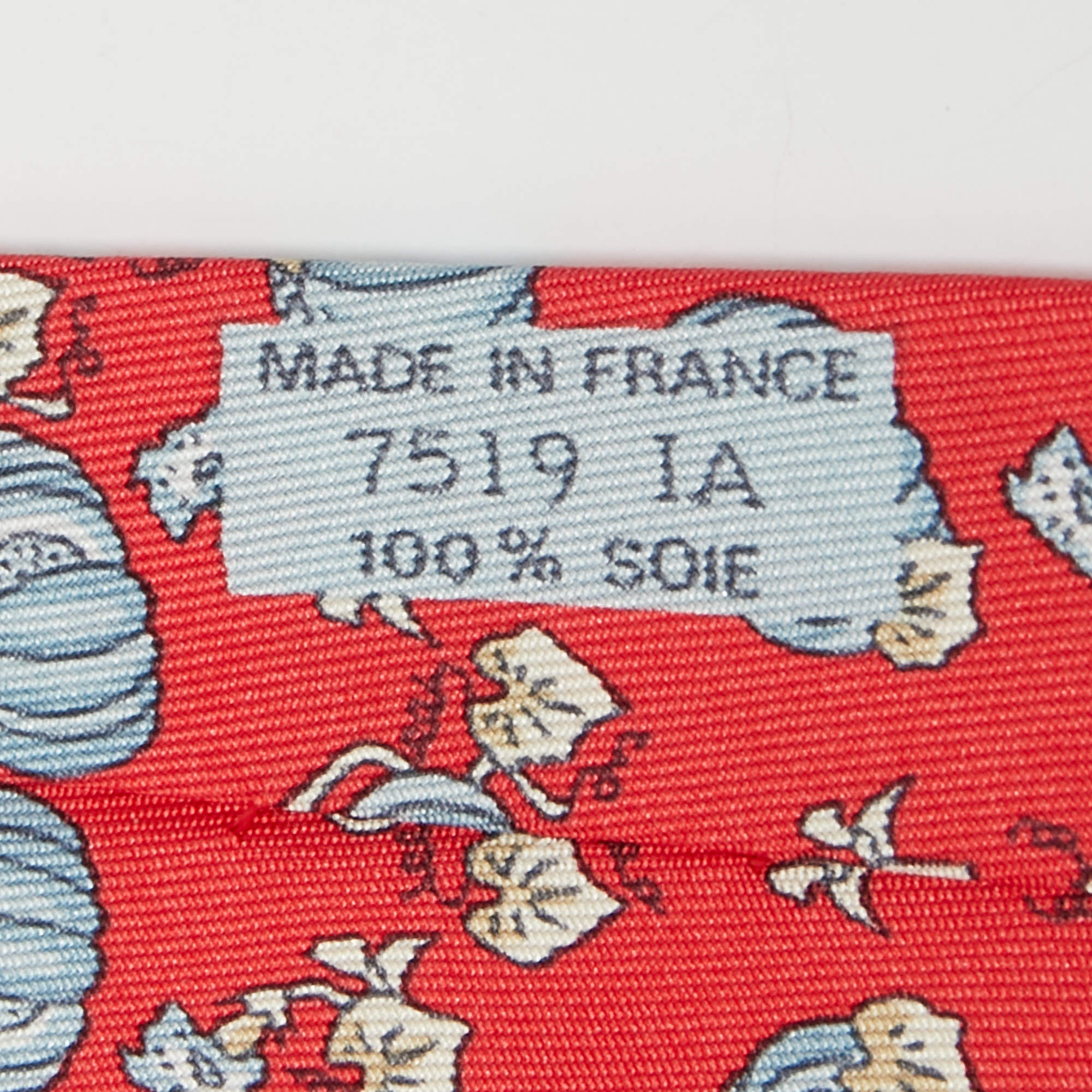 HERMÈS red silk tie – Vintage Carwen