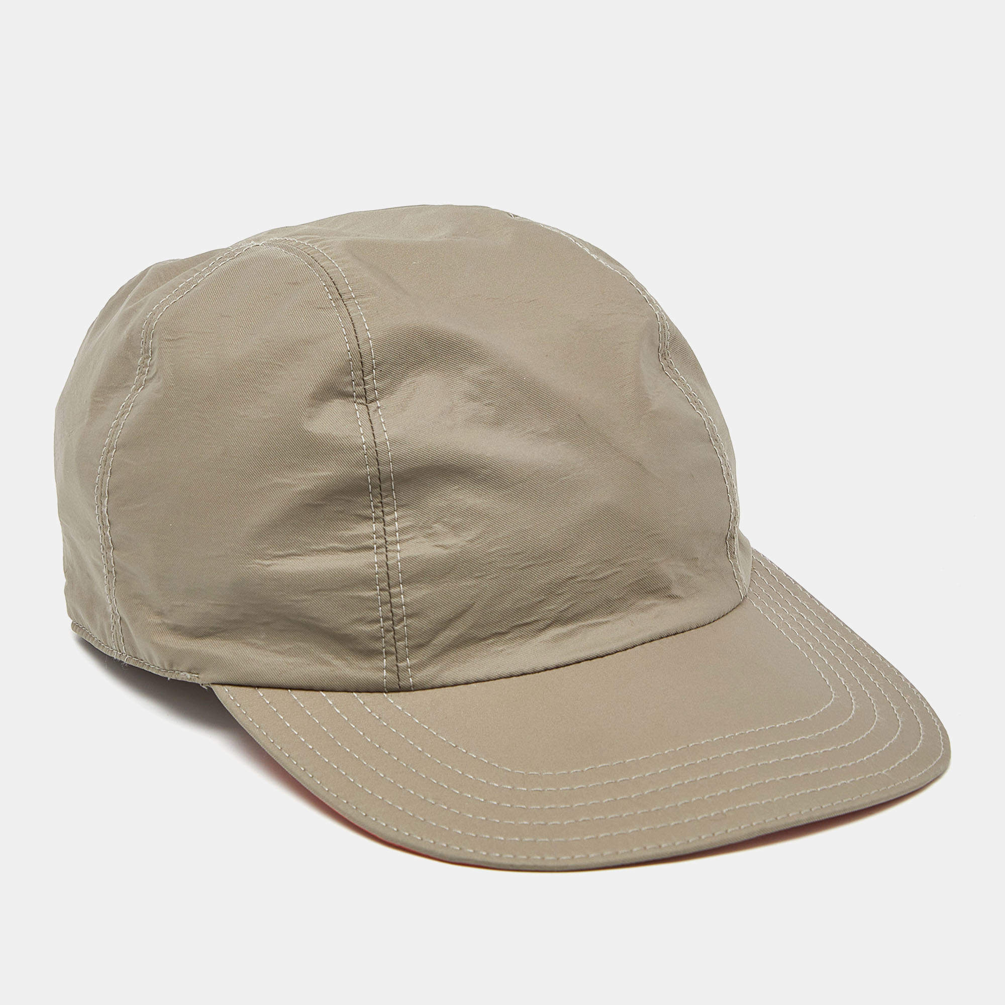 Hermes Grey/Orange Pocket Mixte Technical Cap M