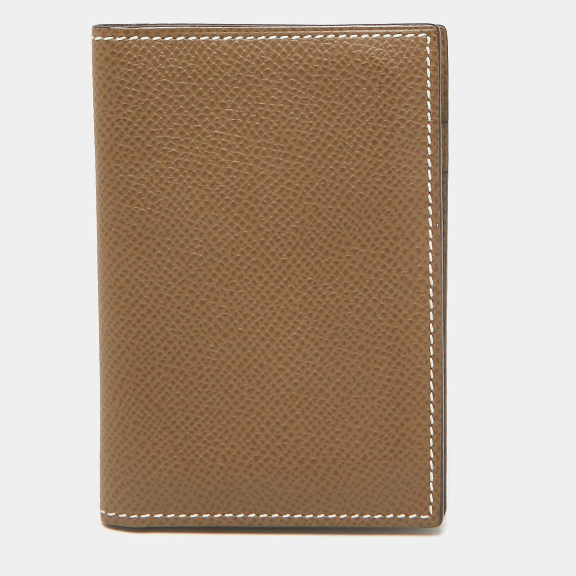 Hermès Etoupe Epsom Leather MC² Euclide Card Holder
