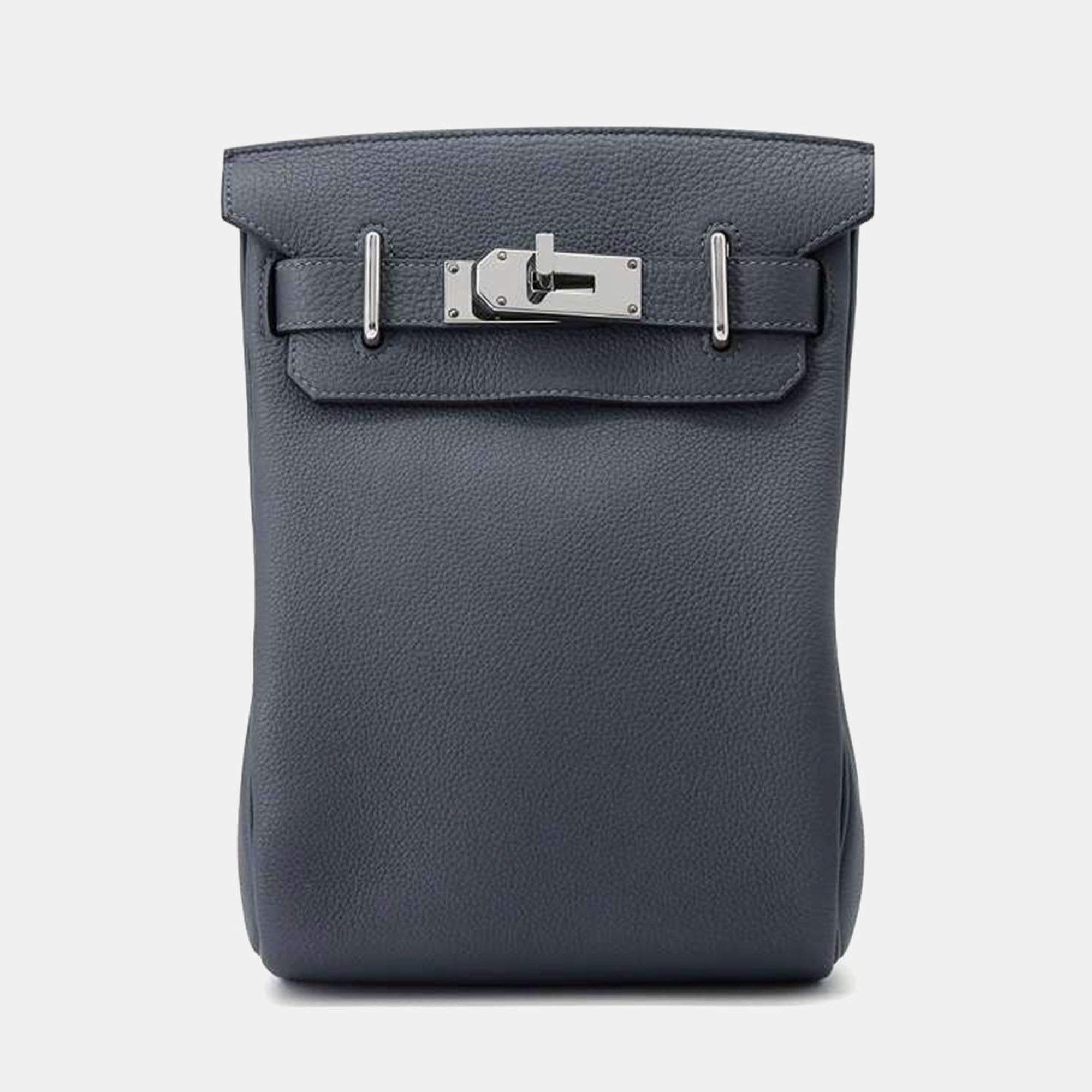 Hermes Akkad Grimist Togo Leather Hac A Dos PM Bag