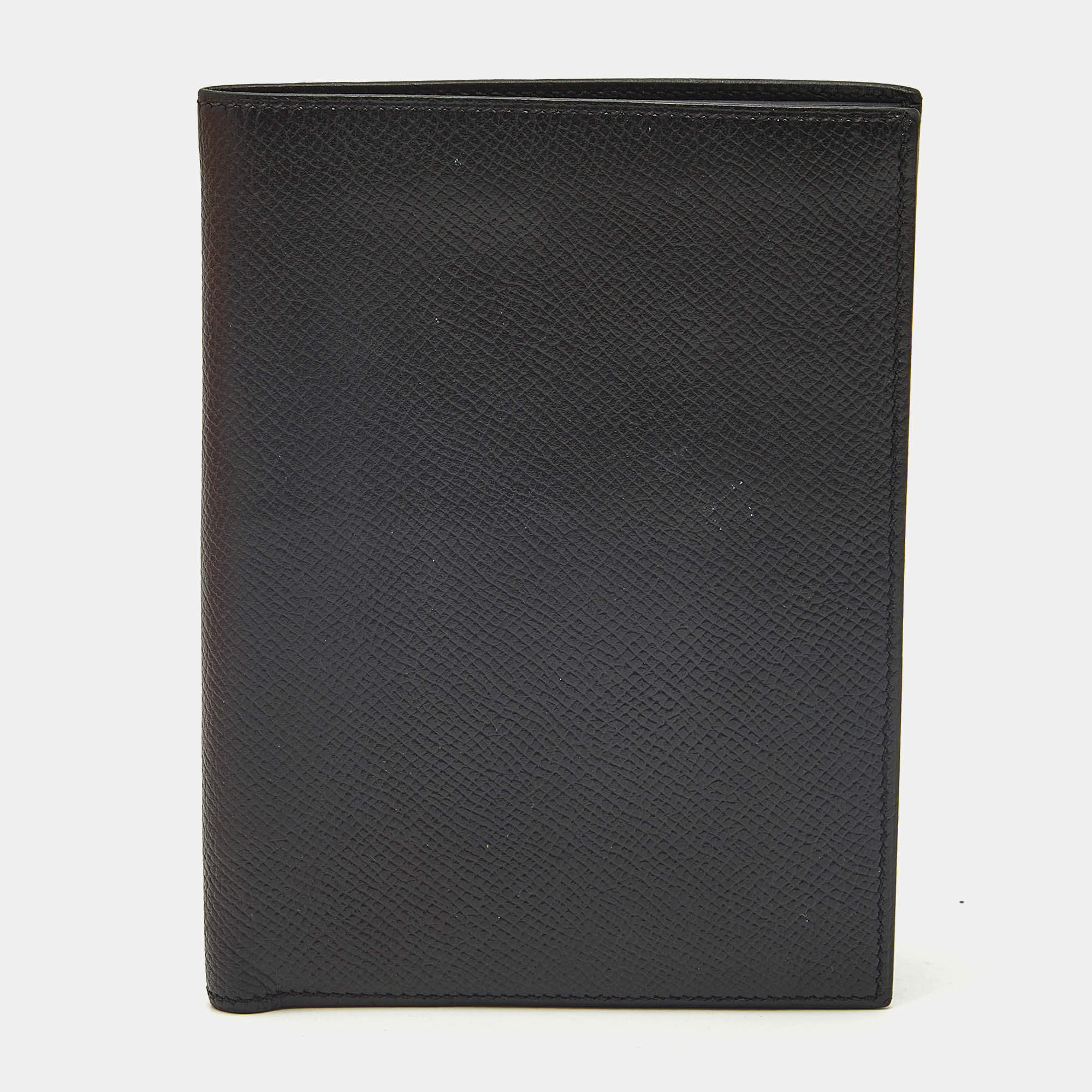 Pre Owned Hermes Noir Epsom Leather Bifold Wallet