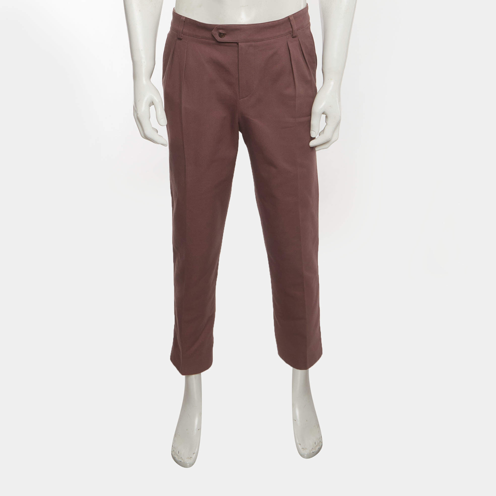Hermes White Cotton Regular Fit Trousers L Hermes | TLC