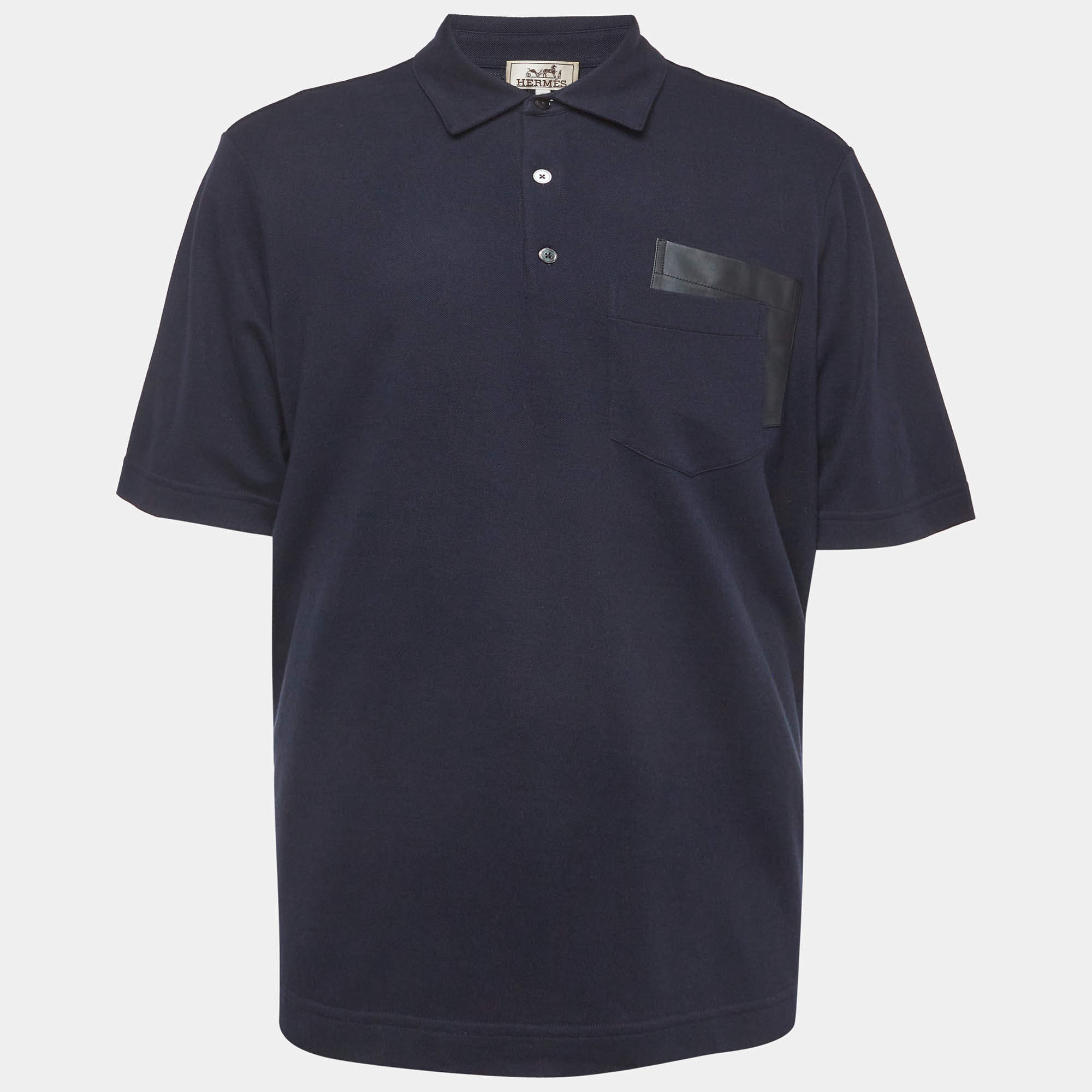 Hermes Green Cotton Pique Polo T-Shirt S Hermes | TLC