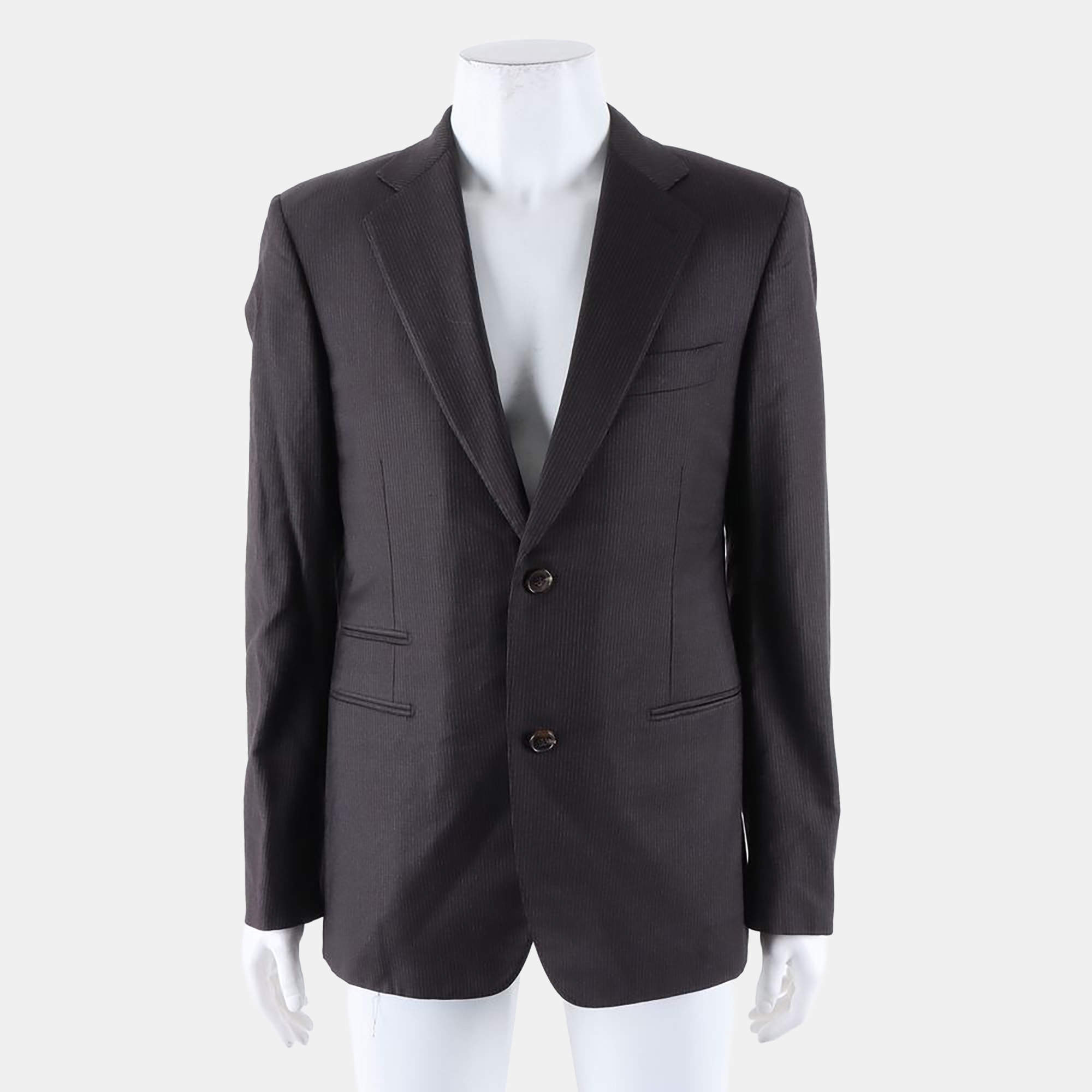 Pre Owned Hermès Brown Wool Cashmere Jacket