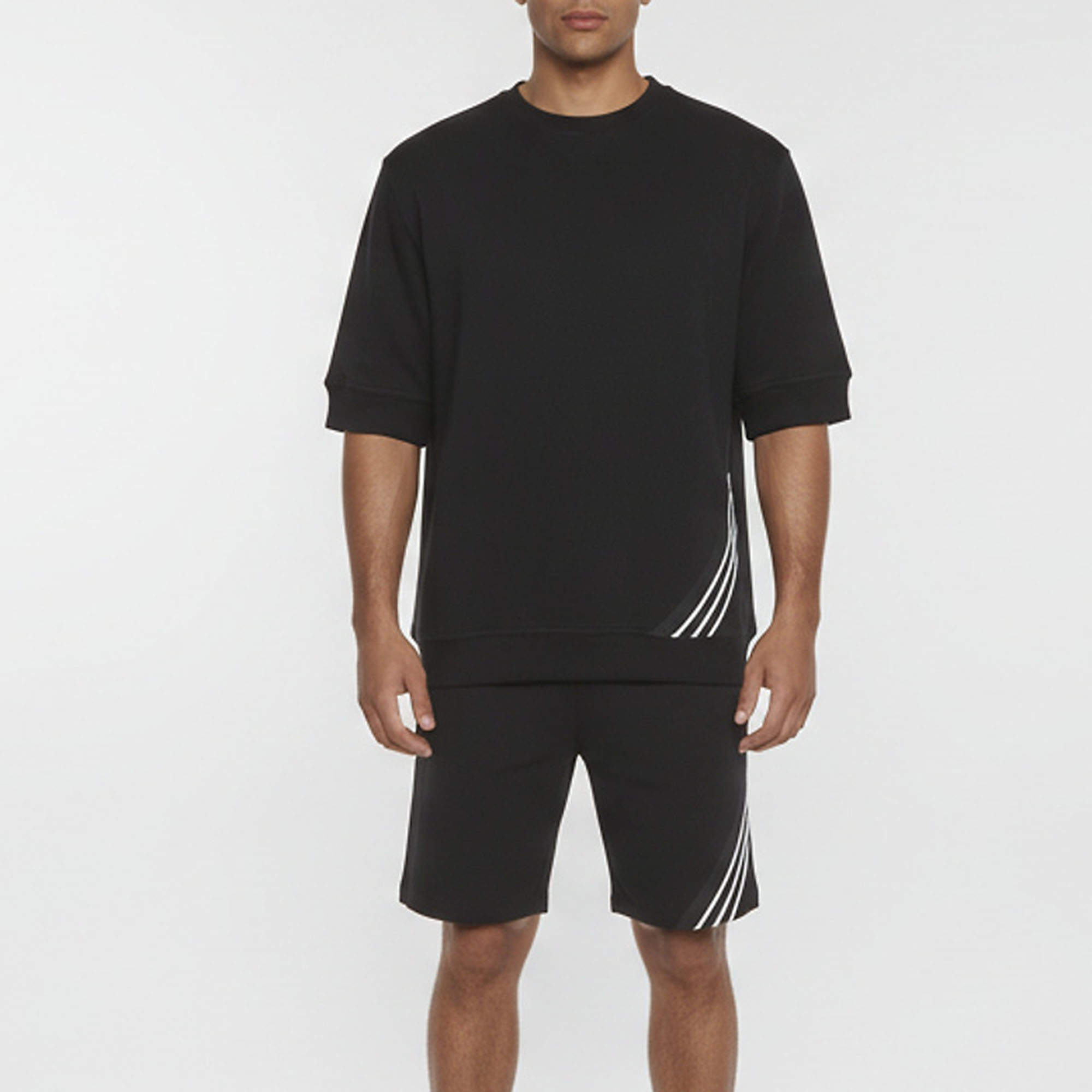 مملوكة مسبقًا Hermes Black Cotton Knit Run H Crewneck T-Shirt XL
