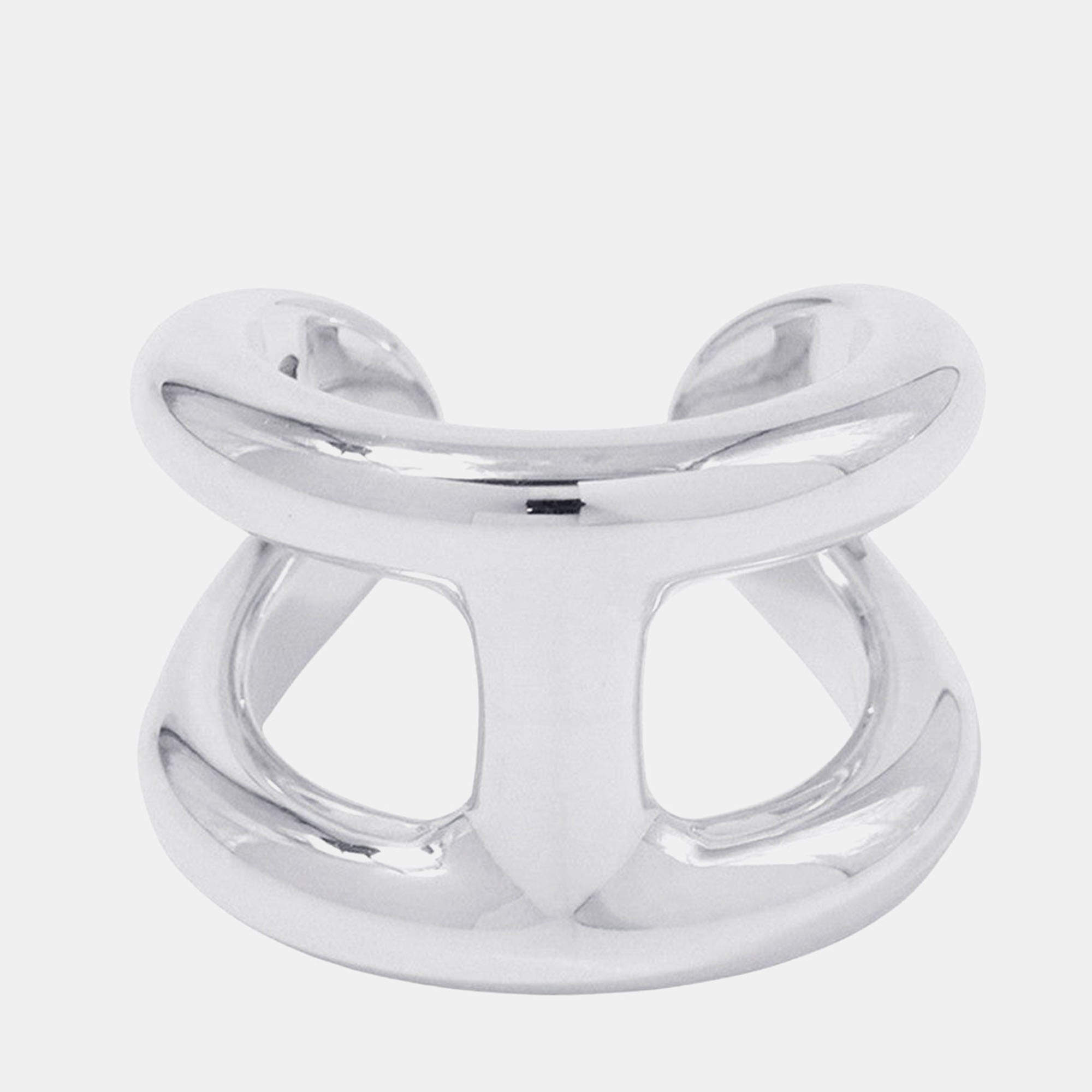 Pre Owned Hermes Osmoz Ring Size Gm/53/#13 Sv925