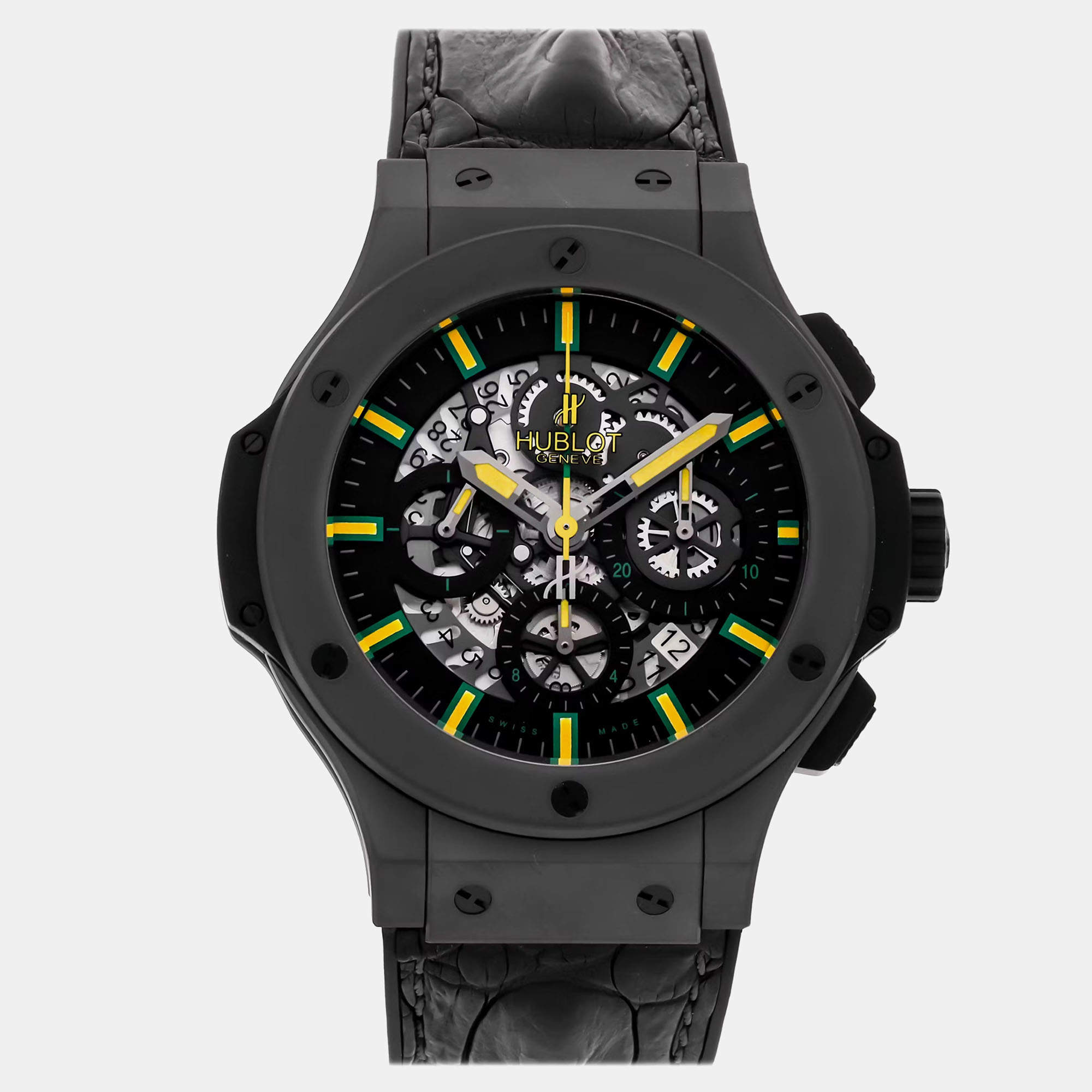 Hublot Black Titanium  Big Bang Automatic Men's Wristwatch 44 mm