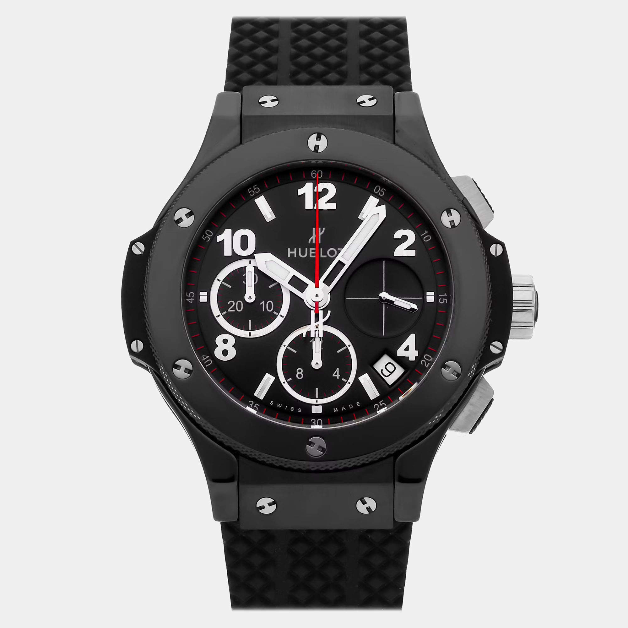 Hublot Black Ceramic Big Bang Automatic Men's Wristwatch 41 mm