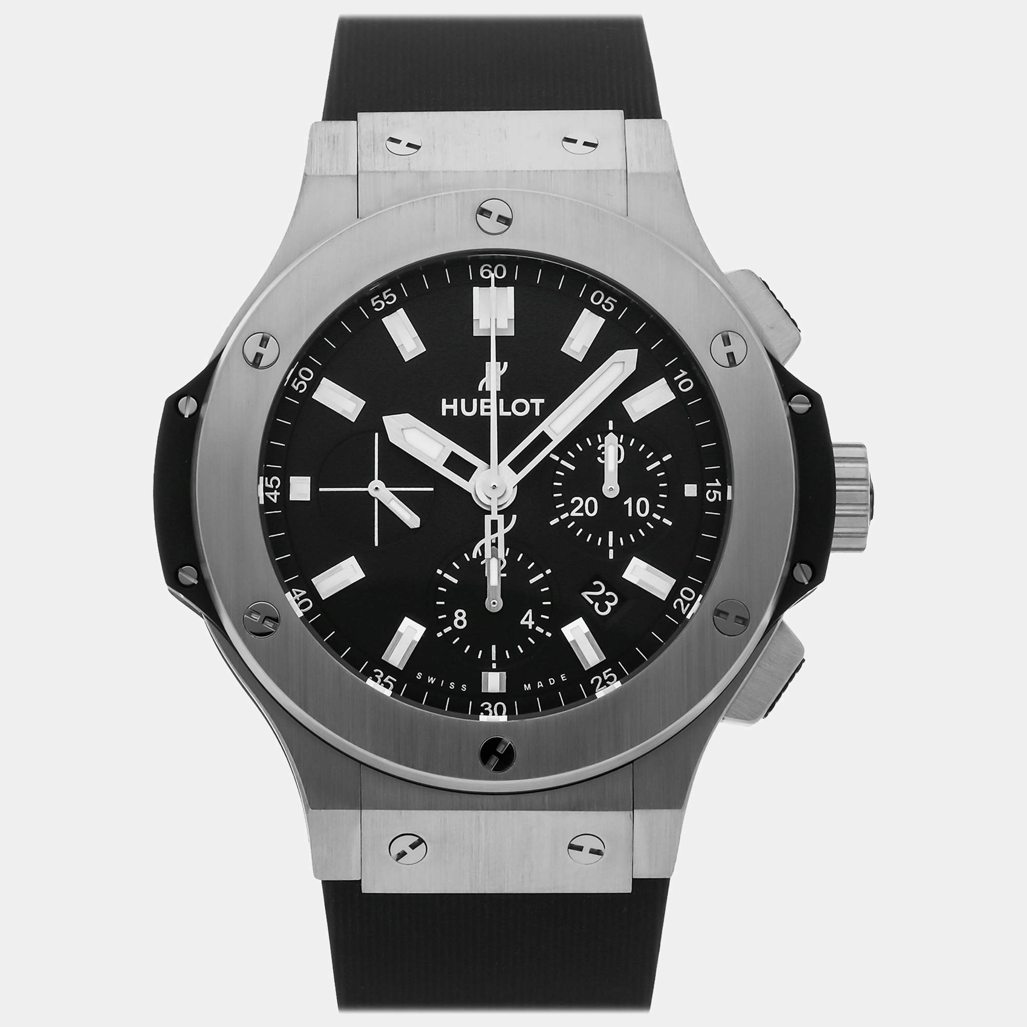 Hublot Black Stainless Steel Big Bang 301.SX.1170.RX Automatic Men's Wristwatch 44 mm