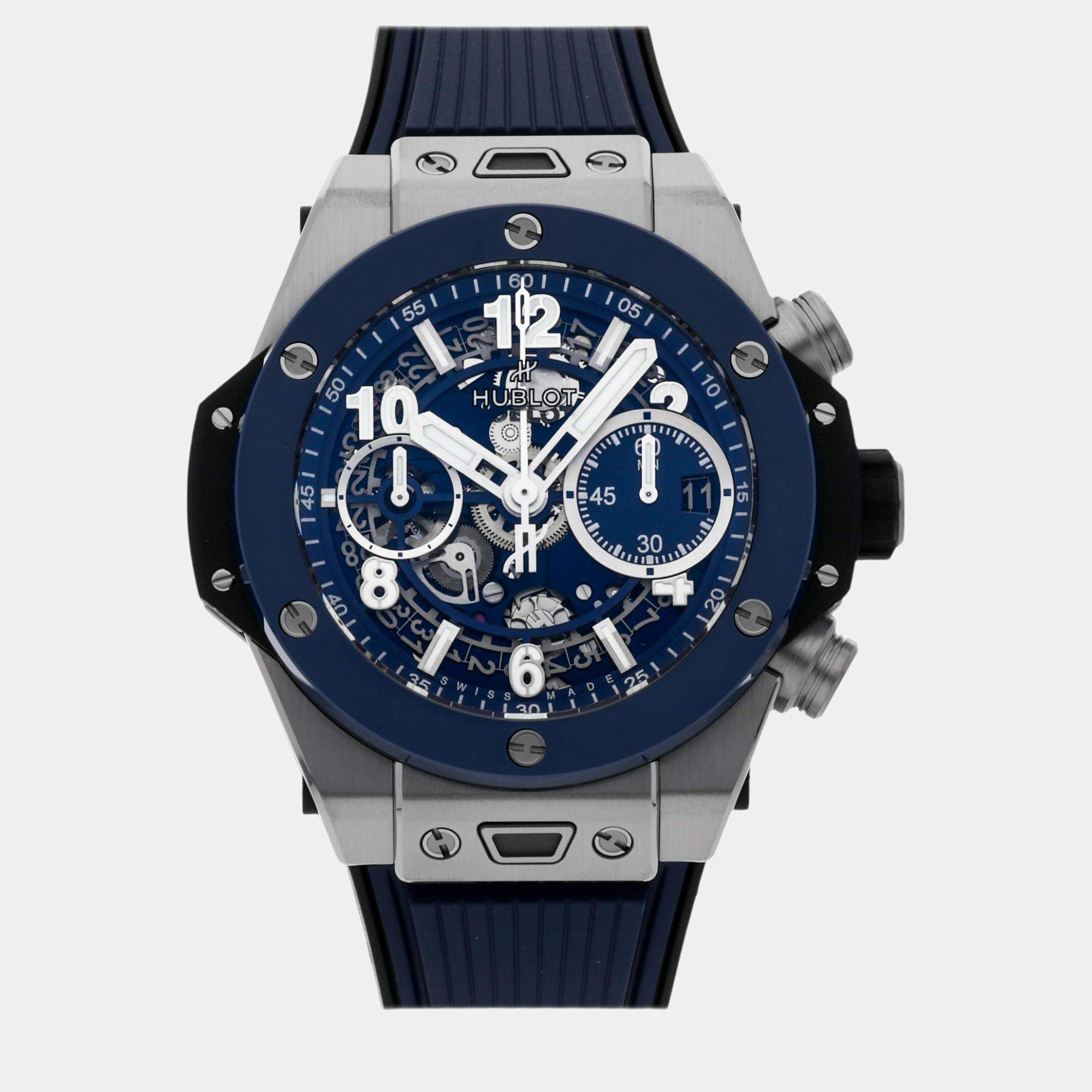 Hublot Skeleton Titanium Big Bang Unico 441.NL.5171.RX Automatic Men's Wristwatch 42 mm