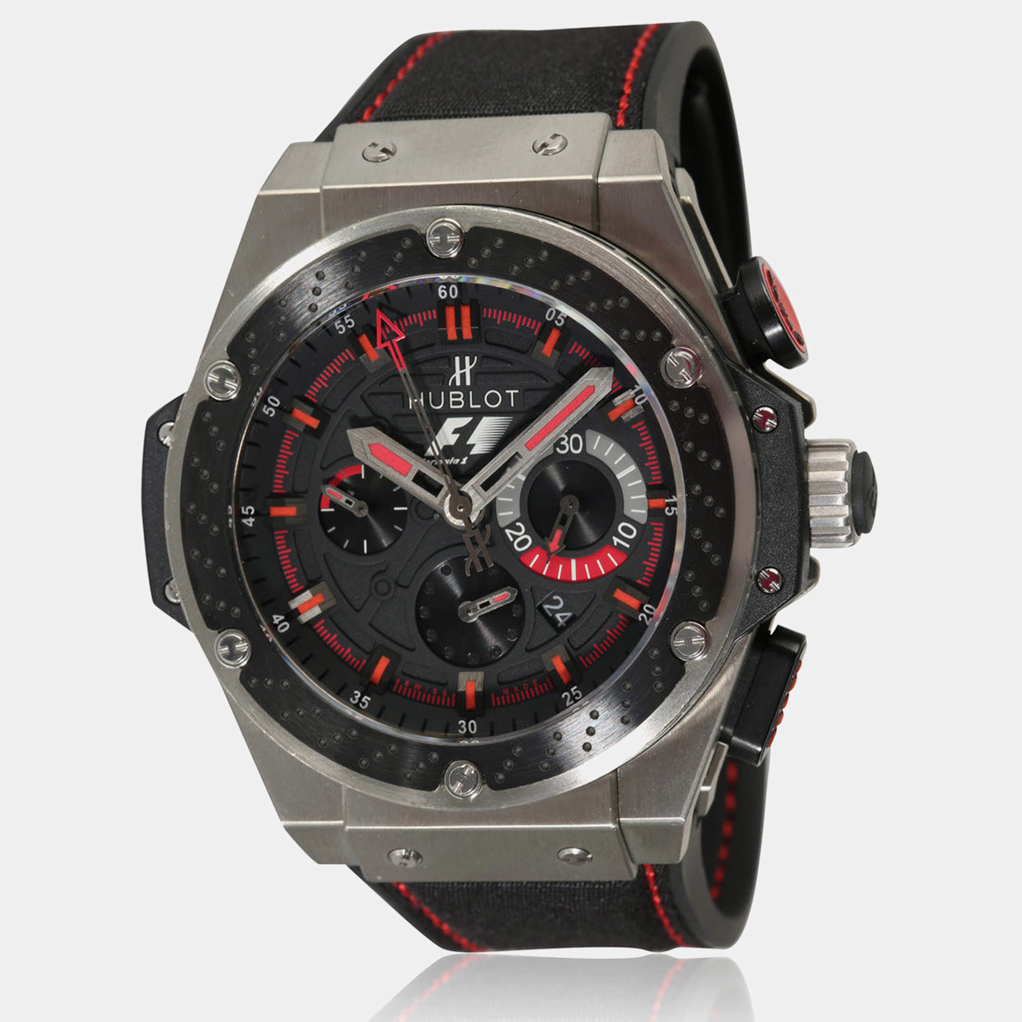 Hublot Black Titanium King Power 703.ZM.1123.NR.FM010 Automatic Men's Wristwatch 48mm