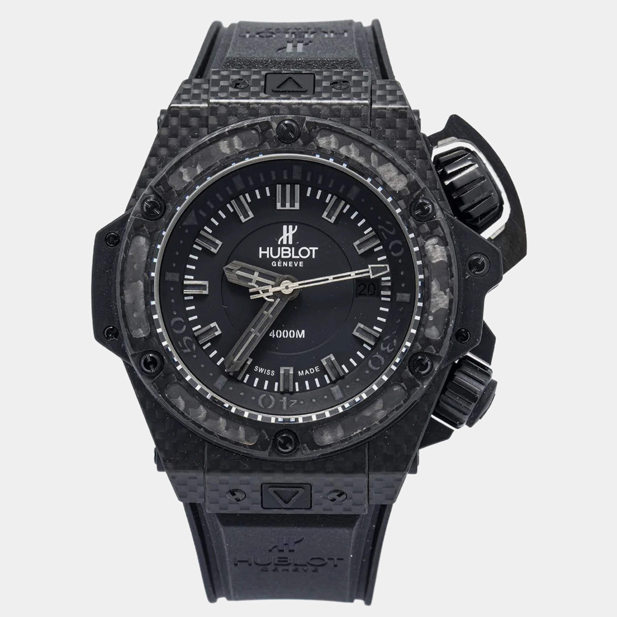 Hublot King Power Oceanographic 731.QX.1140.RX Automatic Black Carbon Men's Wristwatch 48mm