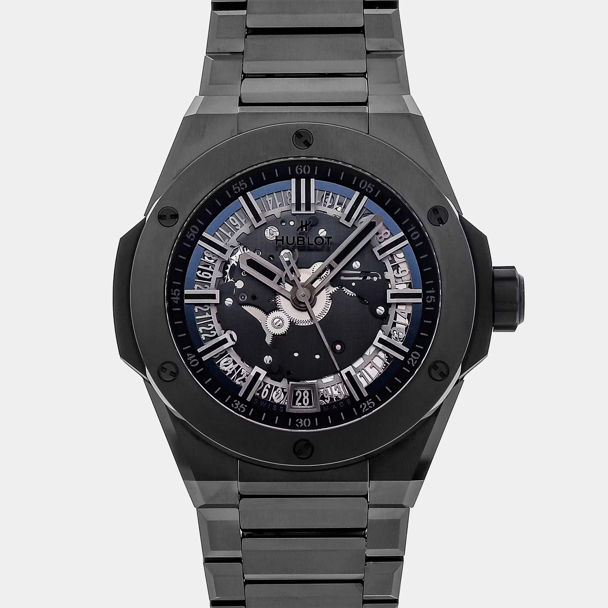 Pre Owned Hublot Big Bang 415.CX.1114.VR.MXM17 Black Ceramic Automatic Men's Watches 45mm