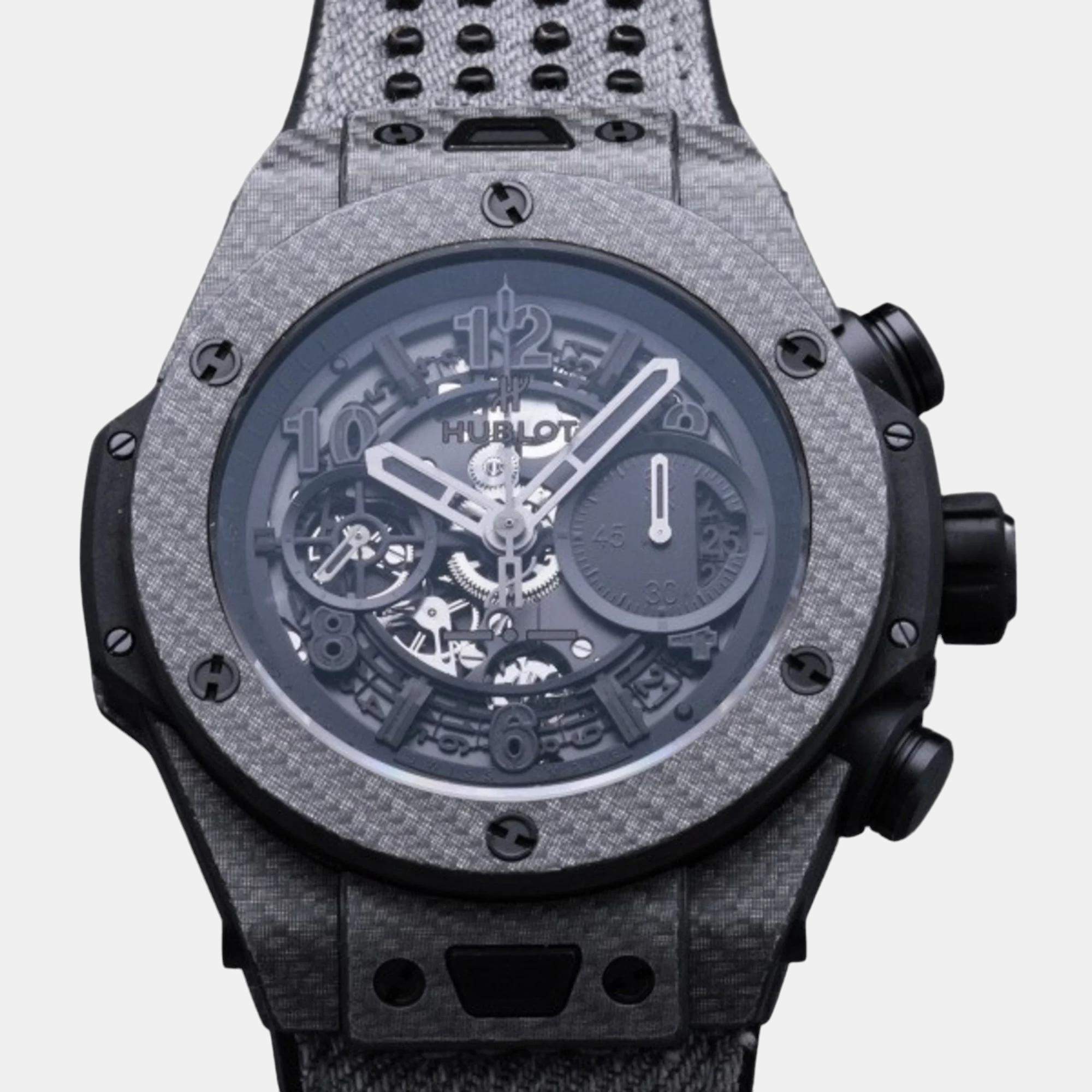 Hublot Black Carbon  Big Bang 411.YT.1110.NR.ITI15 Automatic Men's Wristwatch 45 mm