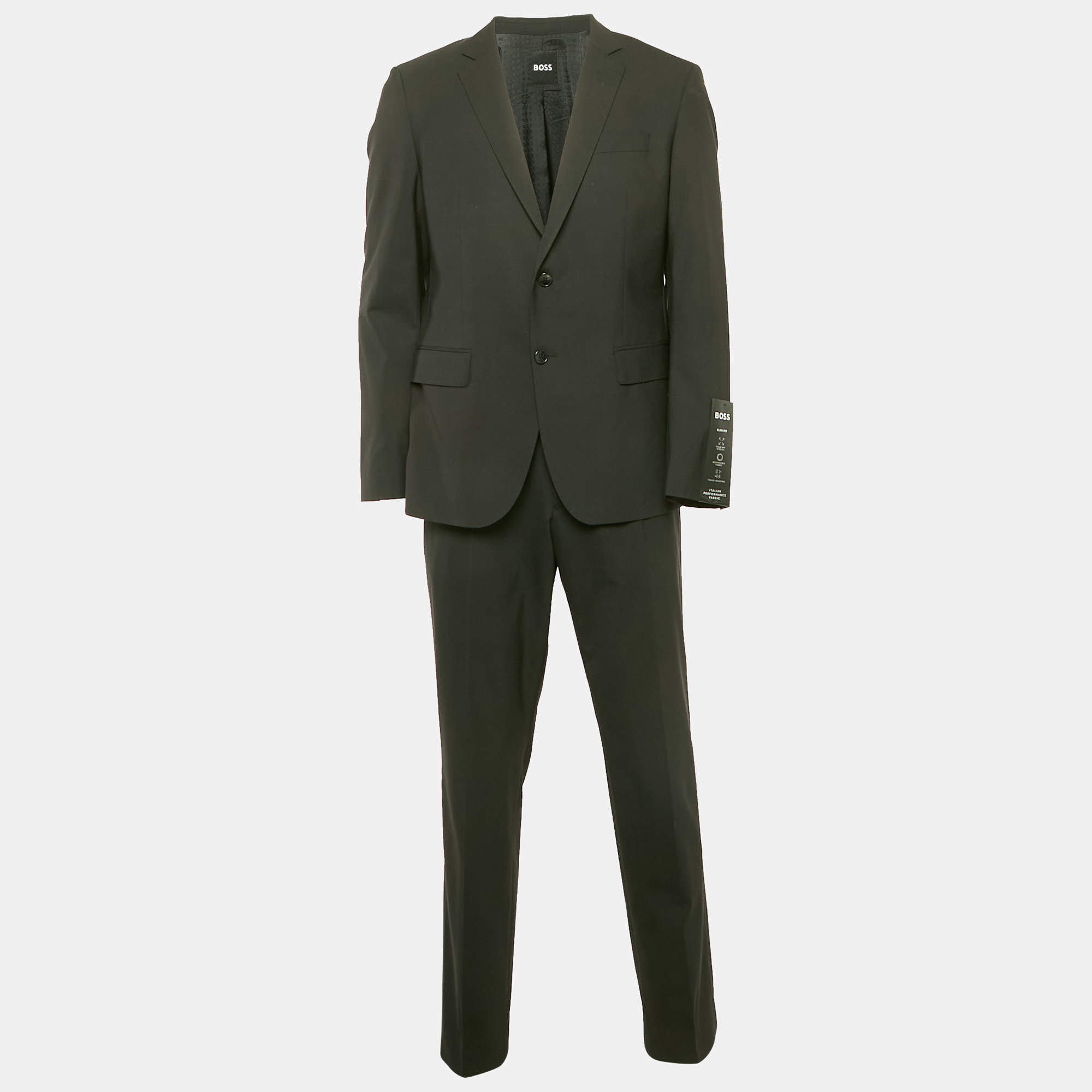 Hugo Boss Black Wool Slim Fit Suit XL