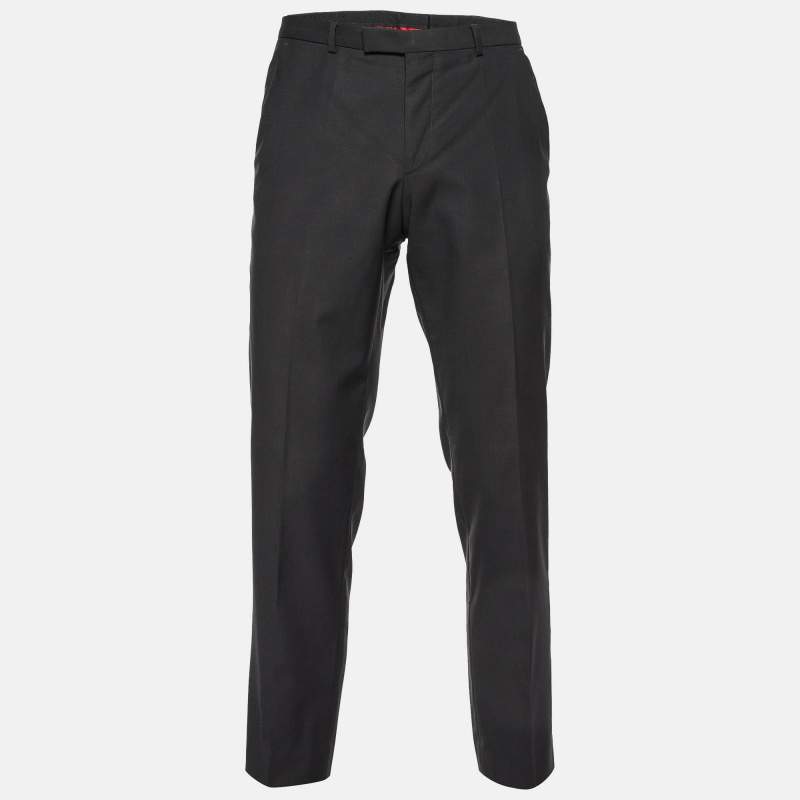 Hugo Boss Dark Grey Virgin Wool Pants M
